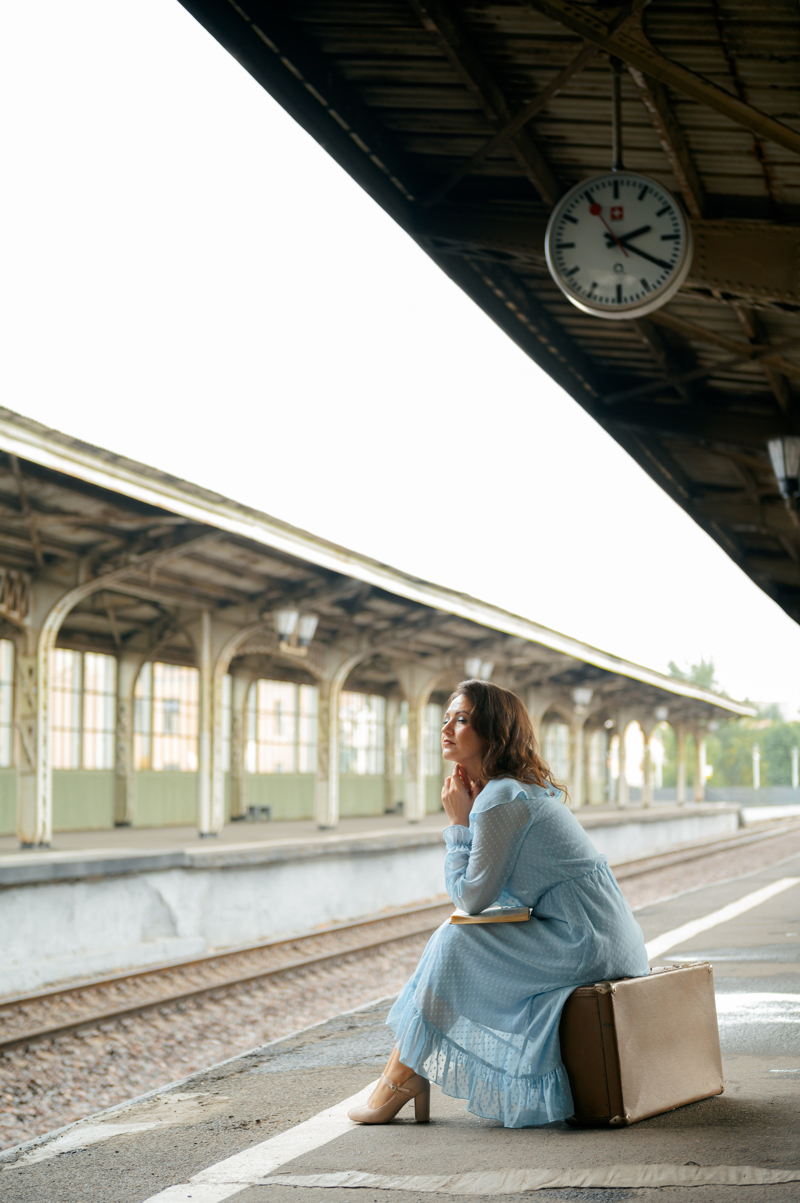 Фотосессия на вокзале. Анна Боровикова, фотограф Пушкино