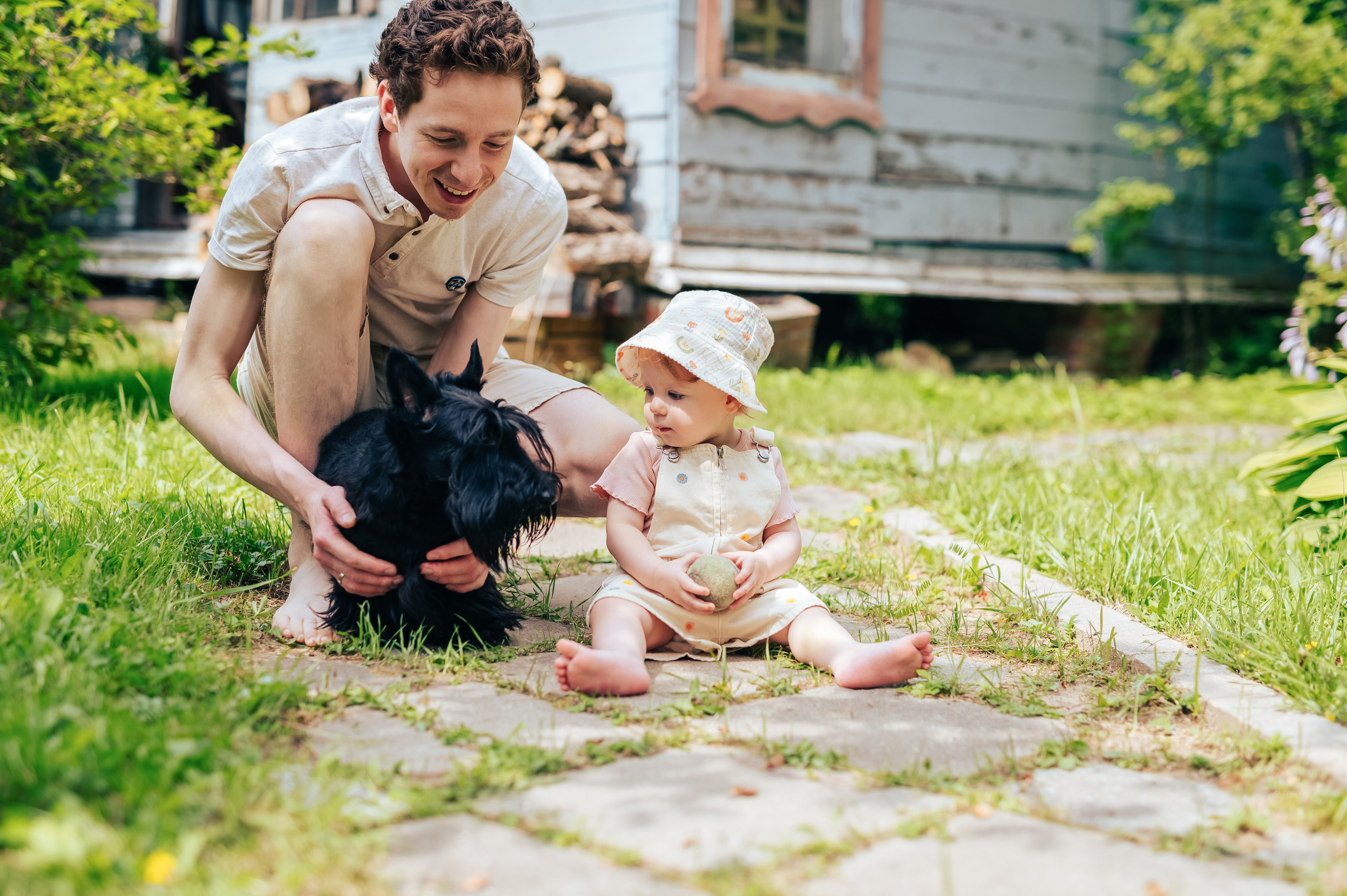 Лето на даче с годовалой малышкой. Семейный фотограф. Lifestyle. Москва. Анастасия Михайлова