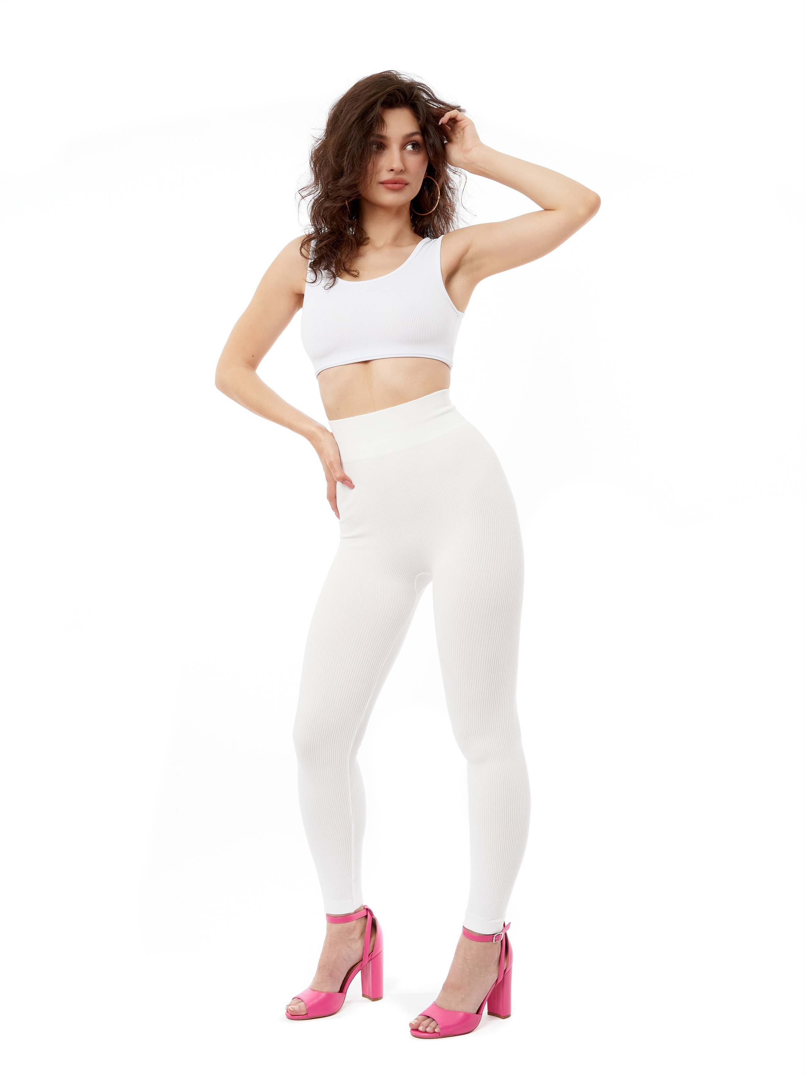 Комплекты Топ+велосипедки+лосины. Каталожный предметный фотограф