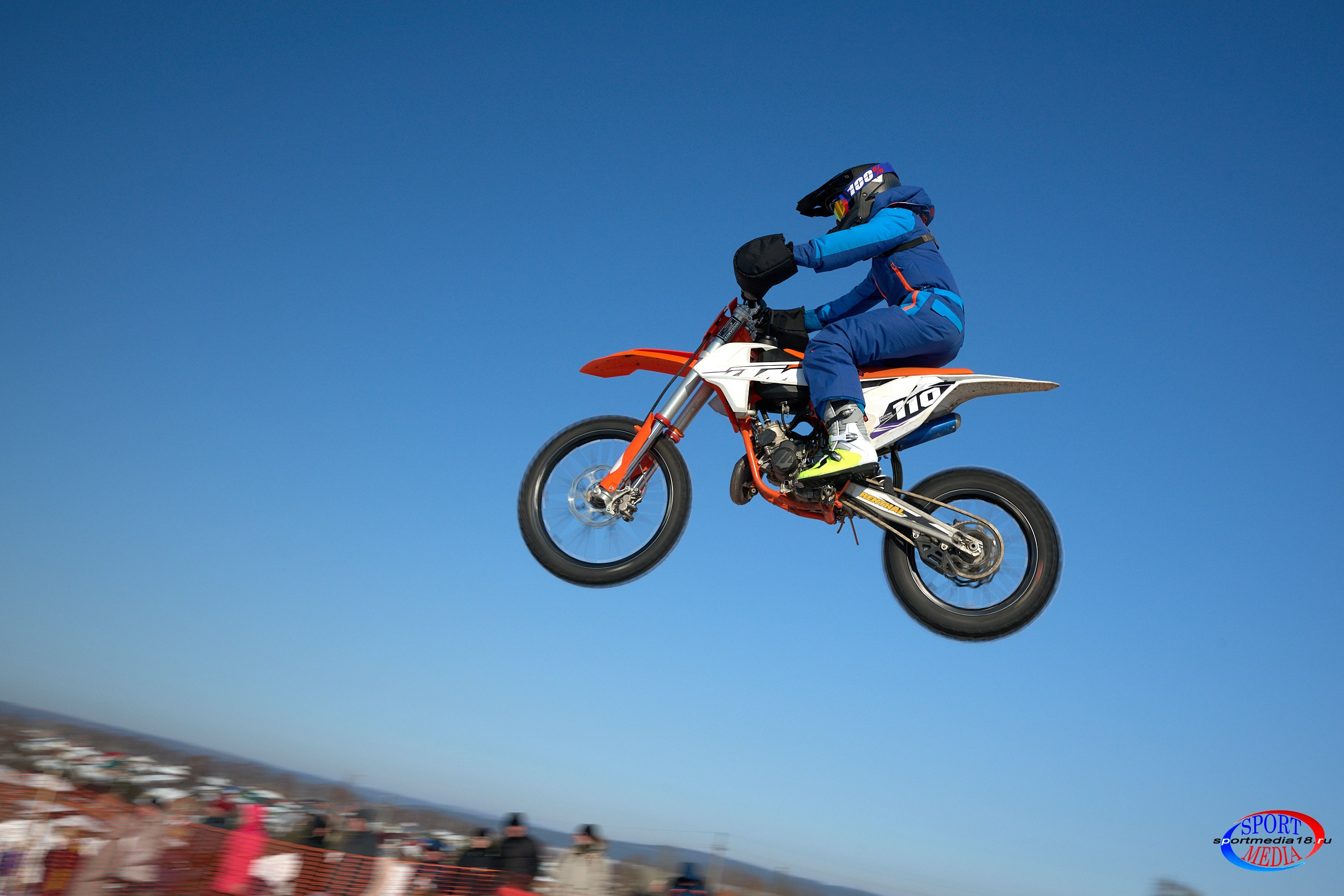 3 этап Кубка Удмуртской Республики по мотокроссу. Воткинск 23.02.2025. Спортивный репортажный фотограф в Ижевске Сергей Мерзляков