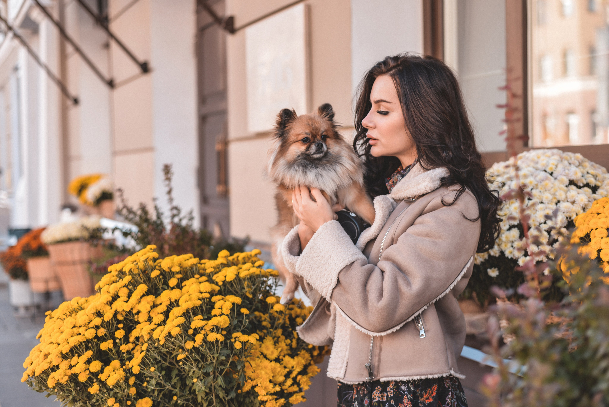 Алина с Кнопкой прогулка. Семейный и свадебный фотограф Галина Абакумова, фотосессии в Белгороде