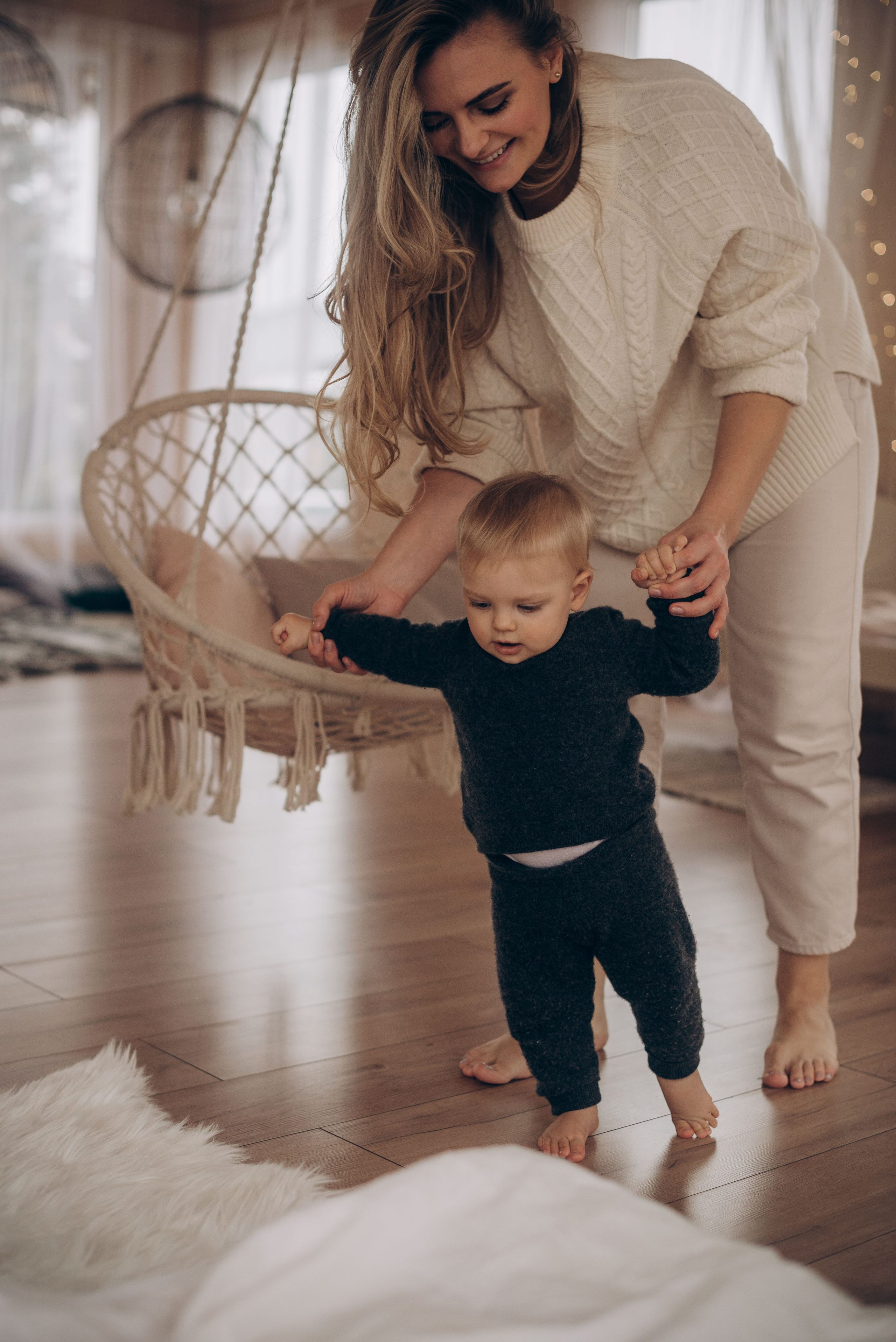 Семейная новогодняя фотосессия в студии. Семейный фотограф в Домодедово и Москве Елена Пичугина