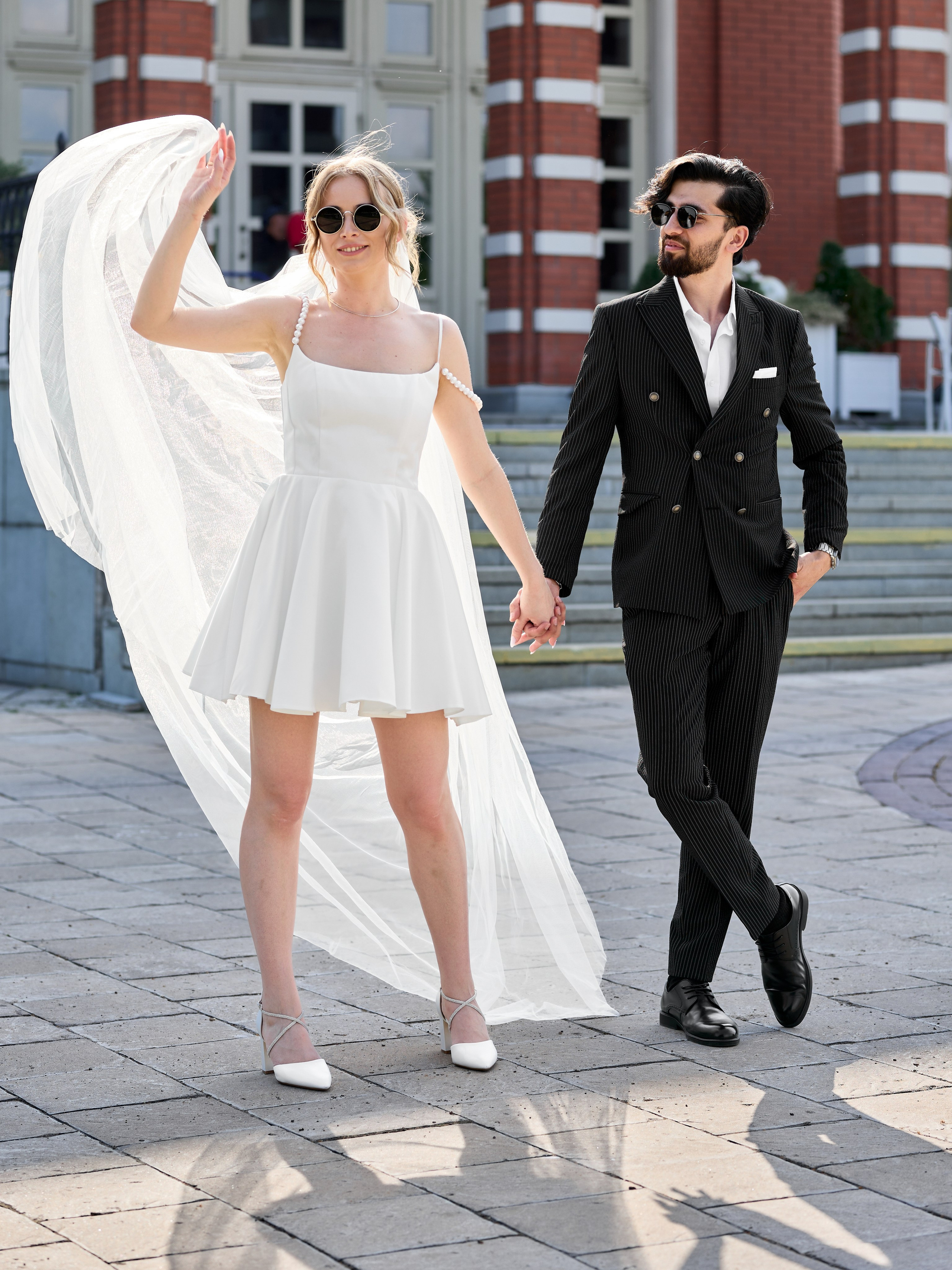 Свадебная прогулка в Царицыно в Москве