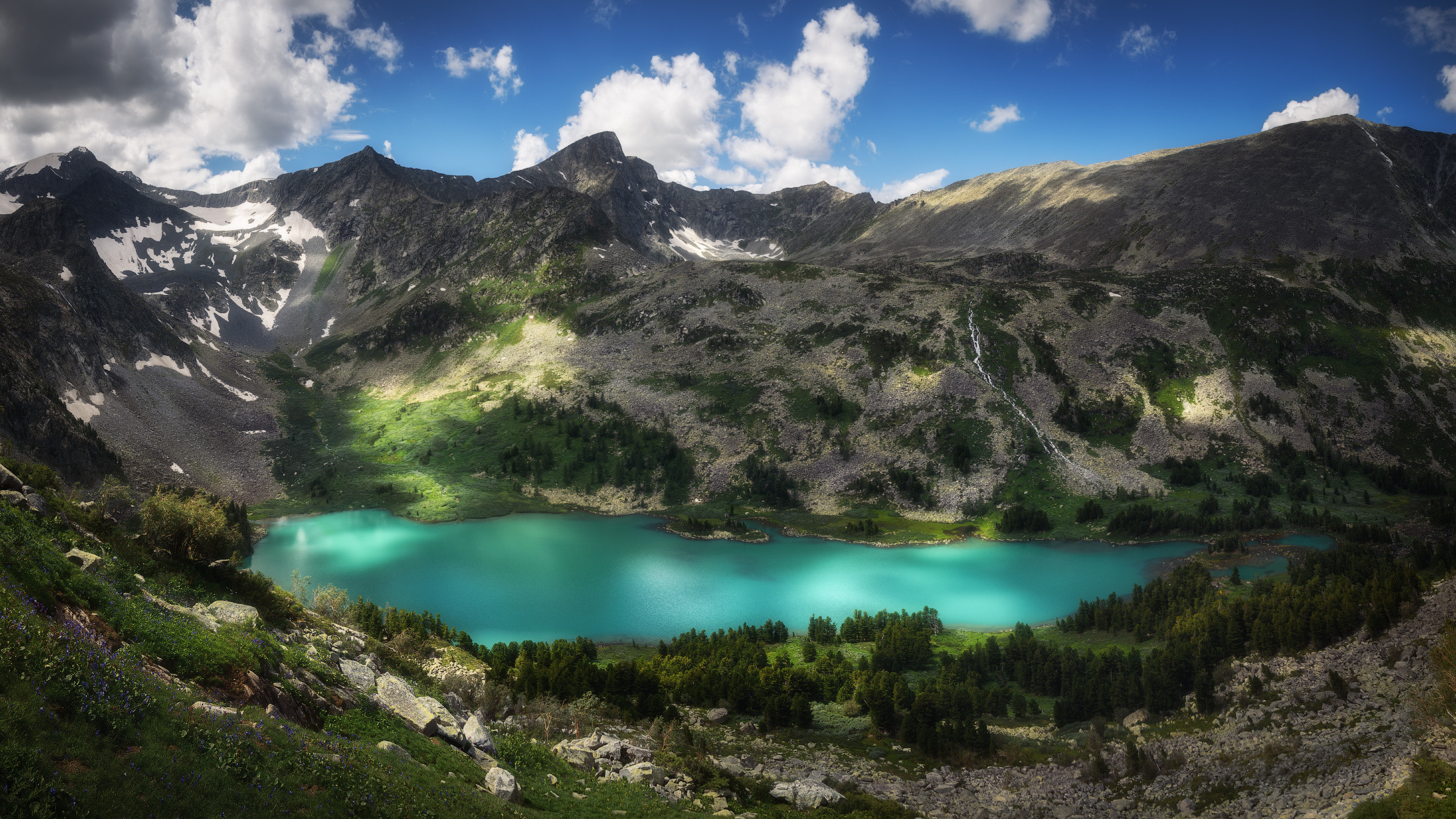 Аквамарин. Озеро Крепкое, Усть-Коксинский район, июль 2021