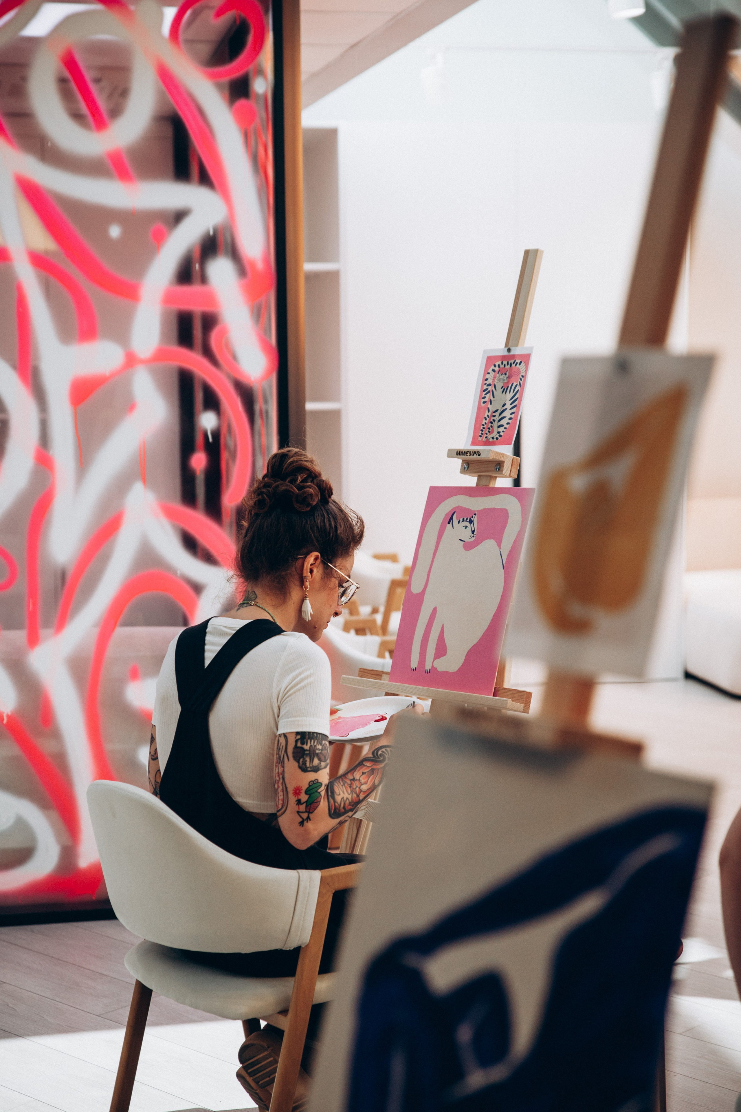 Мастер-класс по живописи. Преподаватель Анна К-К. Репортажный и детский фотограф в Минске