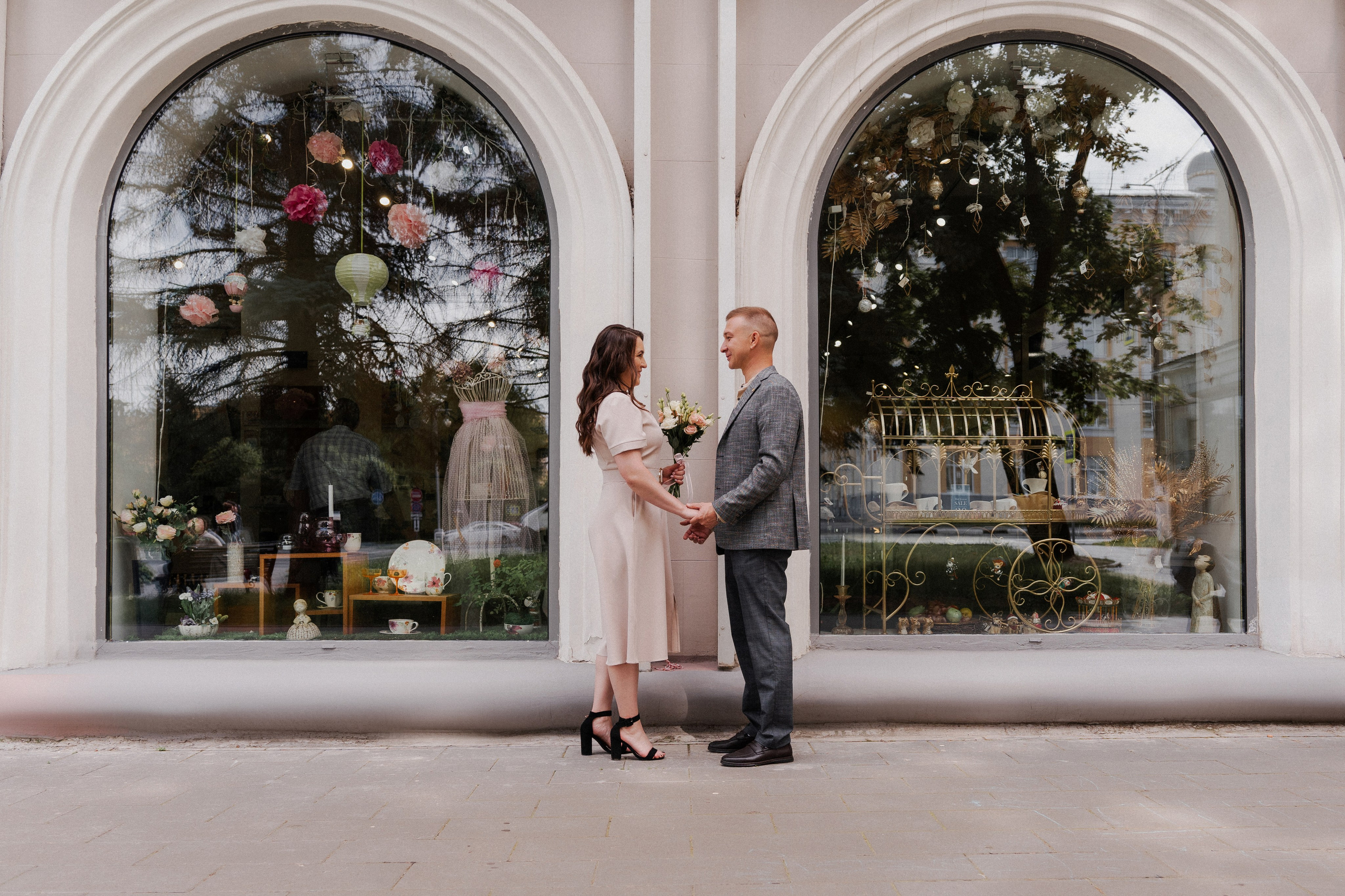 Съемка на улице после росписи