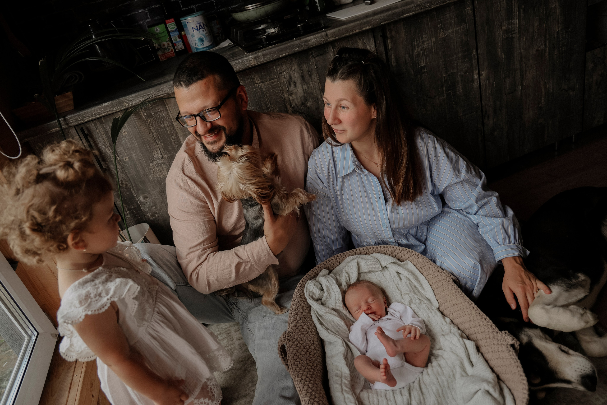 Настя Руслан София Ратмир. Фотограф новорожденных