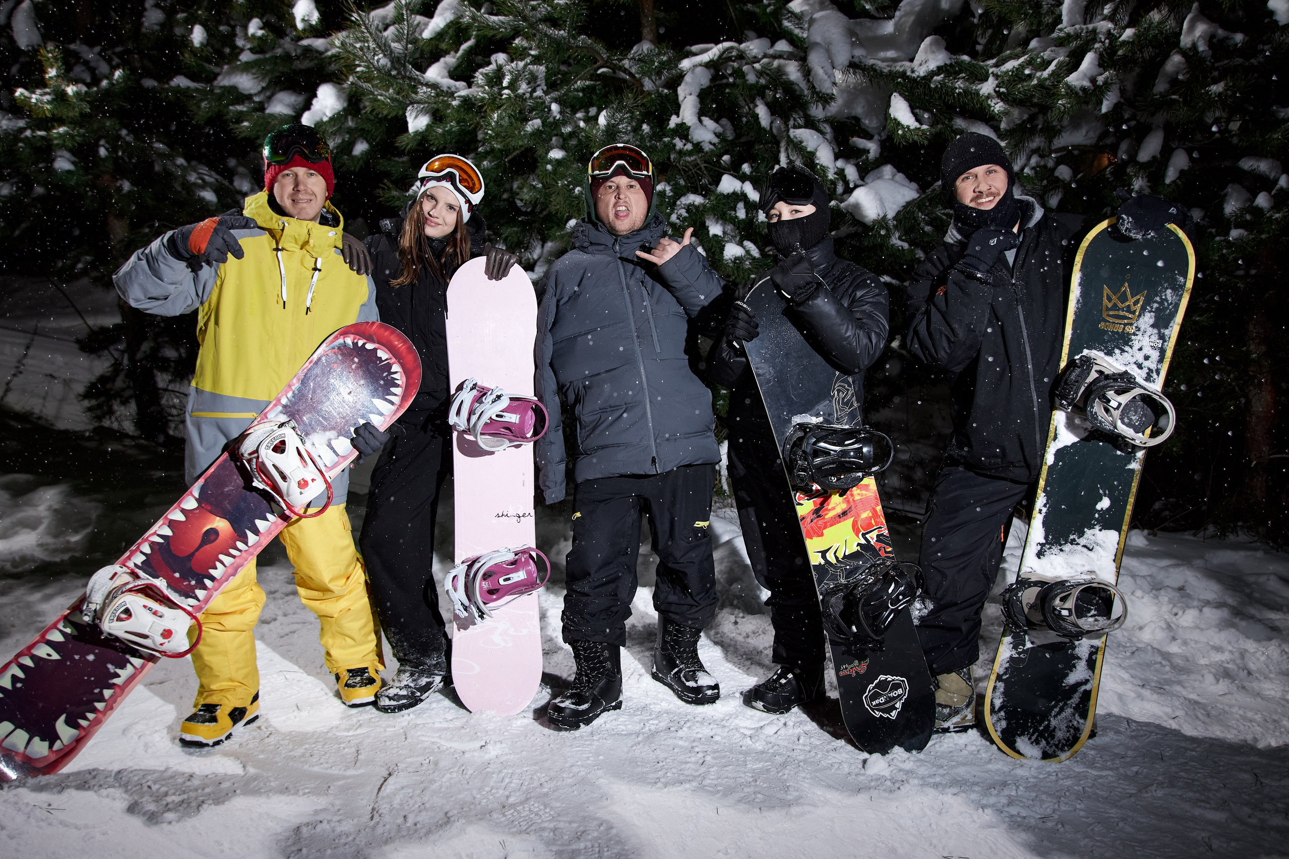 Сноубордисты. Фотограф Алексей Яковлев