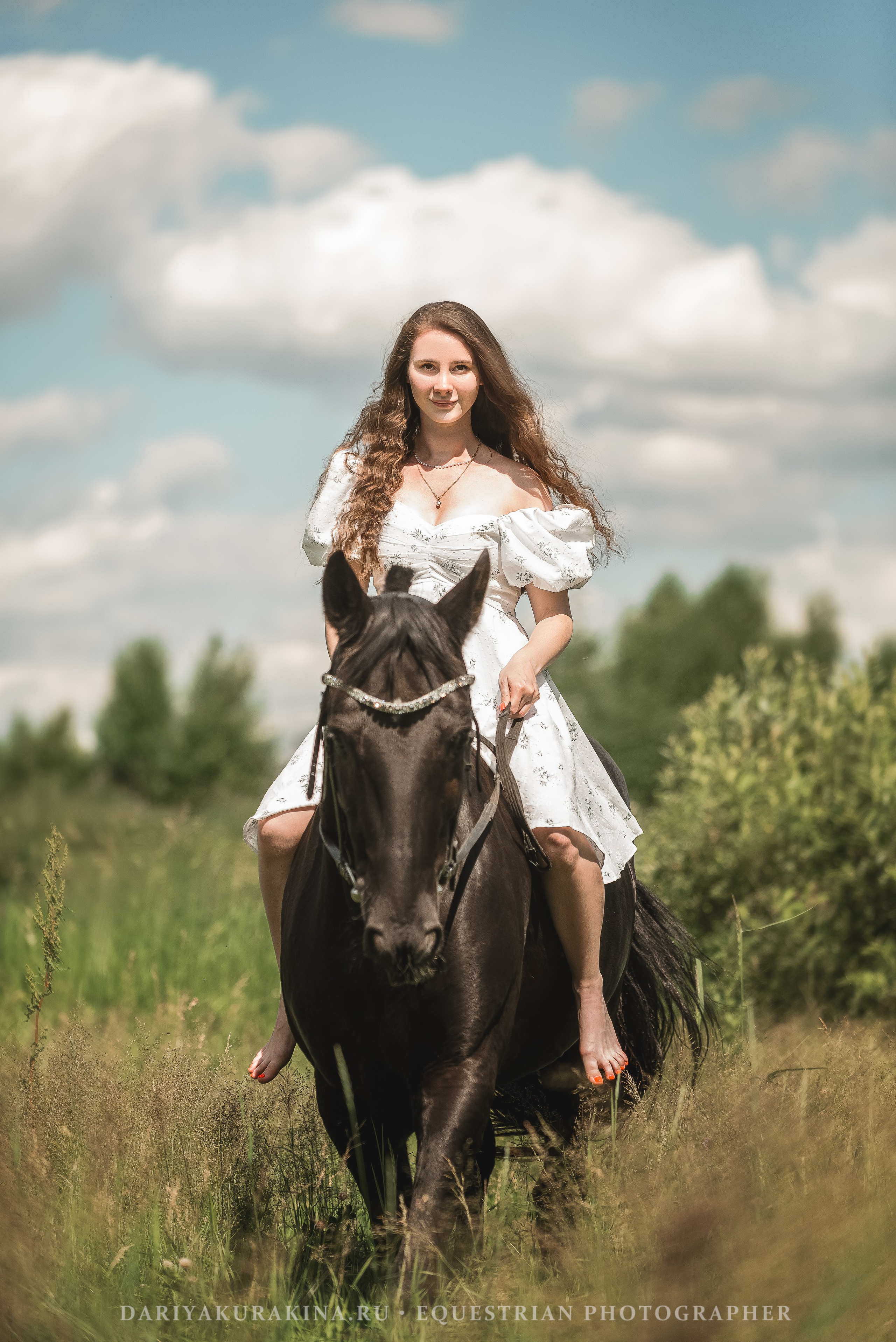 Маша и Блэк Джек. Конный фотограф Куракина Дарья • Фотосессии с лошадьми