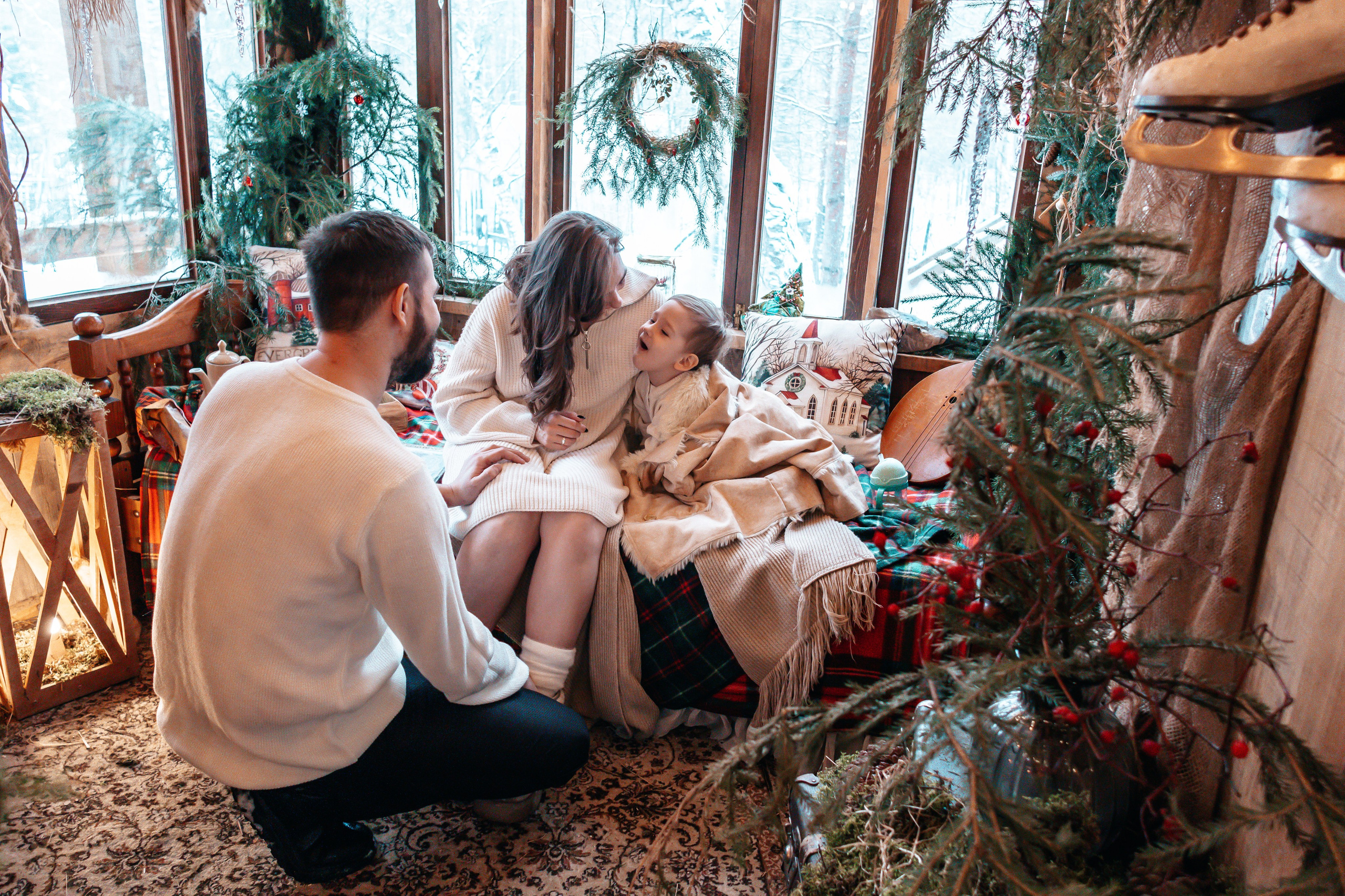 Семейная новогодняя фотосессия, Екатеринбург. Фотограф в Екатеринбурге Пойгина Елена