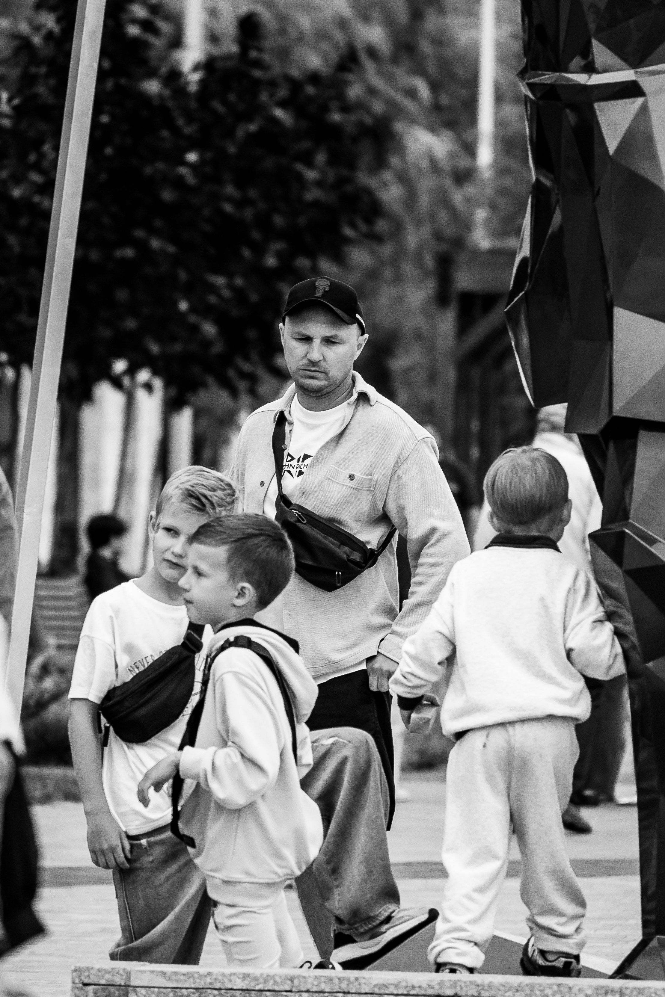 Репортажная ч/б съёмка. День города в Светлом