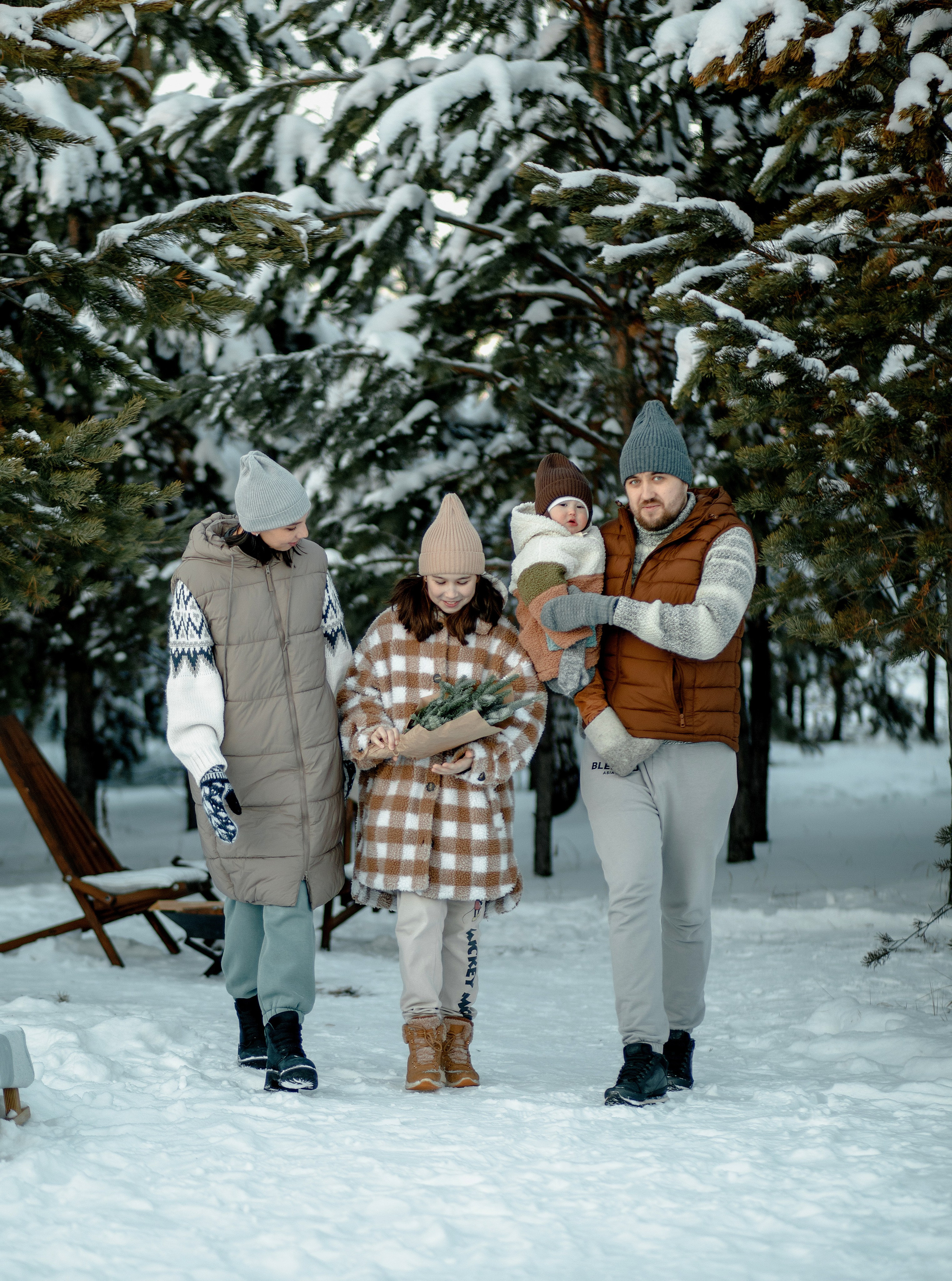 Новогодняя Семейная фотосессия. Свадебный и семейный фотограф Ибрагимова Мария из Екатеринбурга