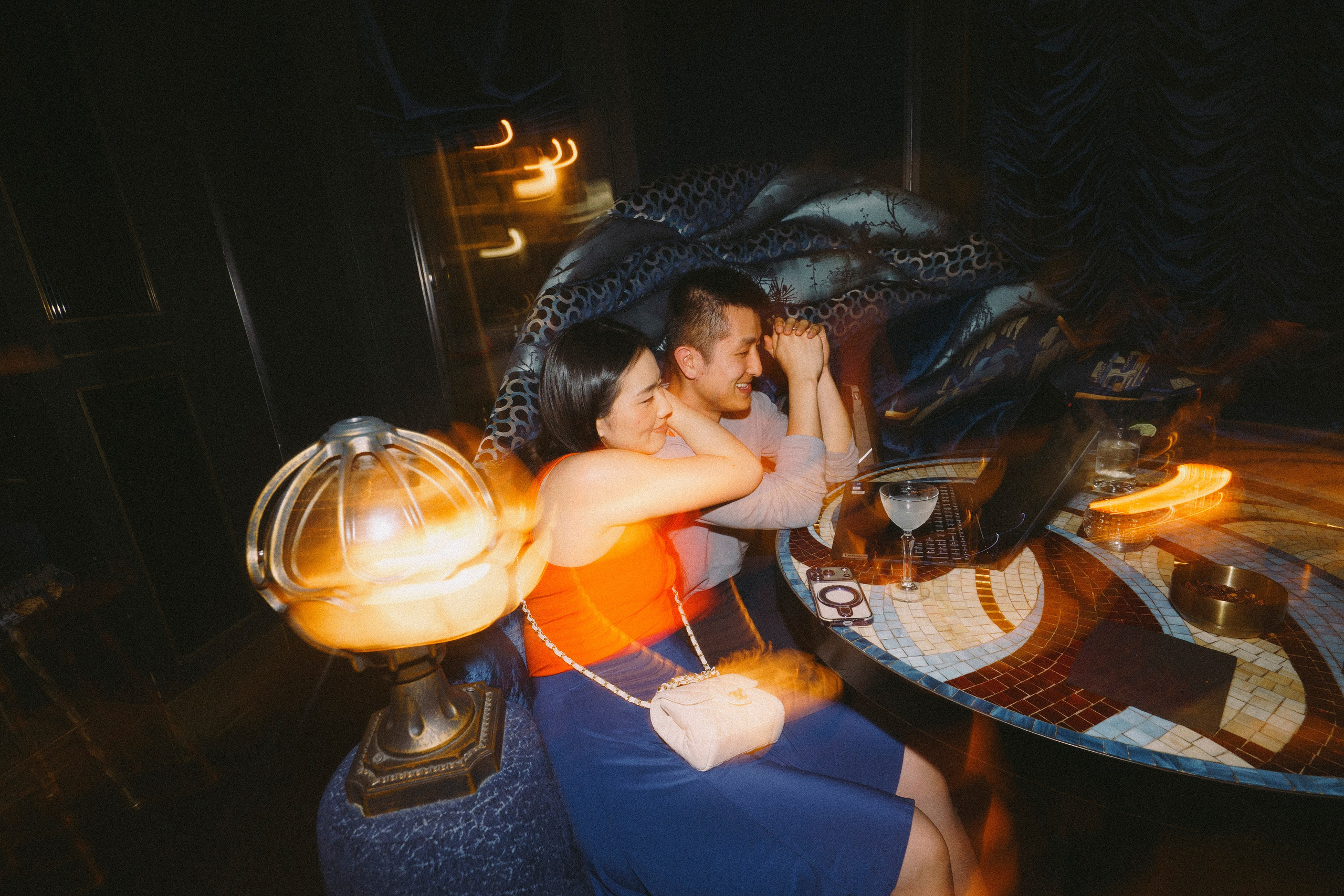 Birthday party at a restaurant. New York photographer RINAT SHAHMETOV in New York city