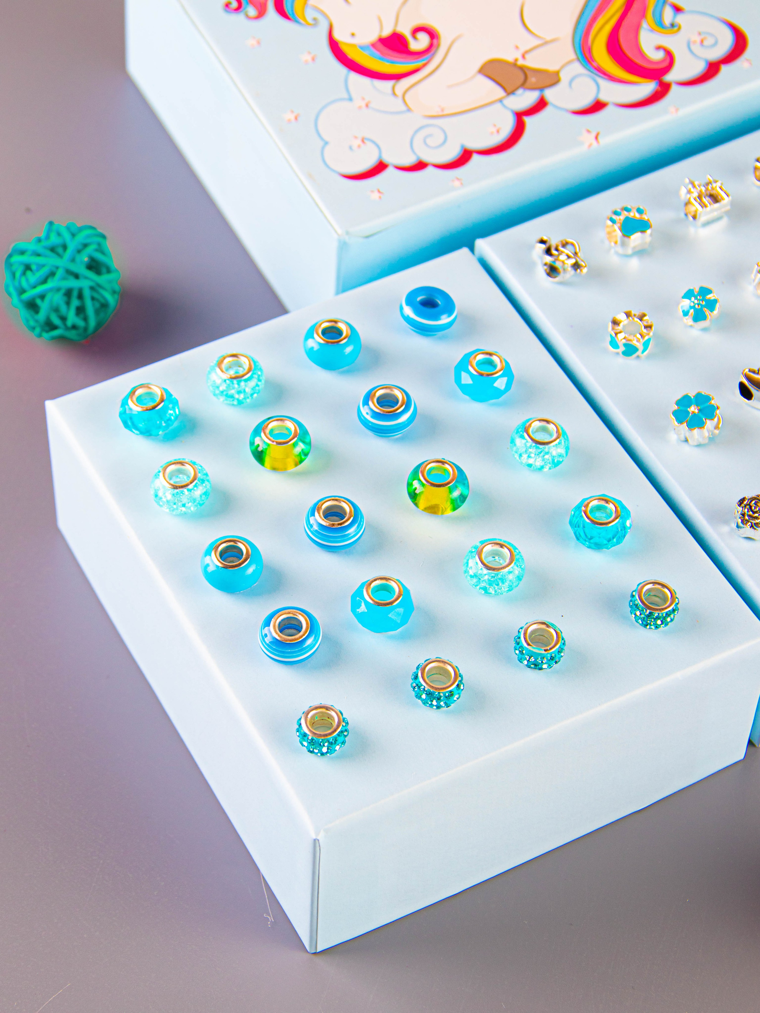 Набор по созданию браслетов (голубой). «Матрица»