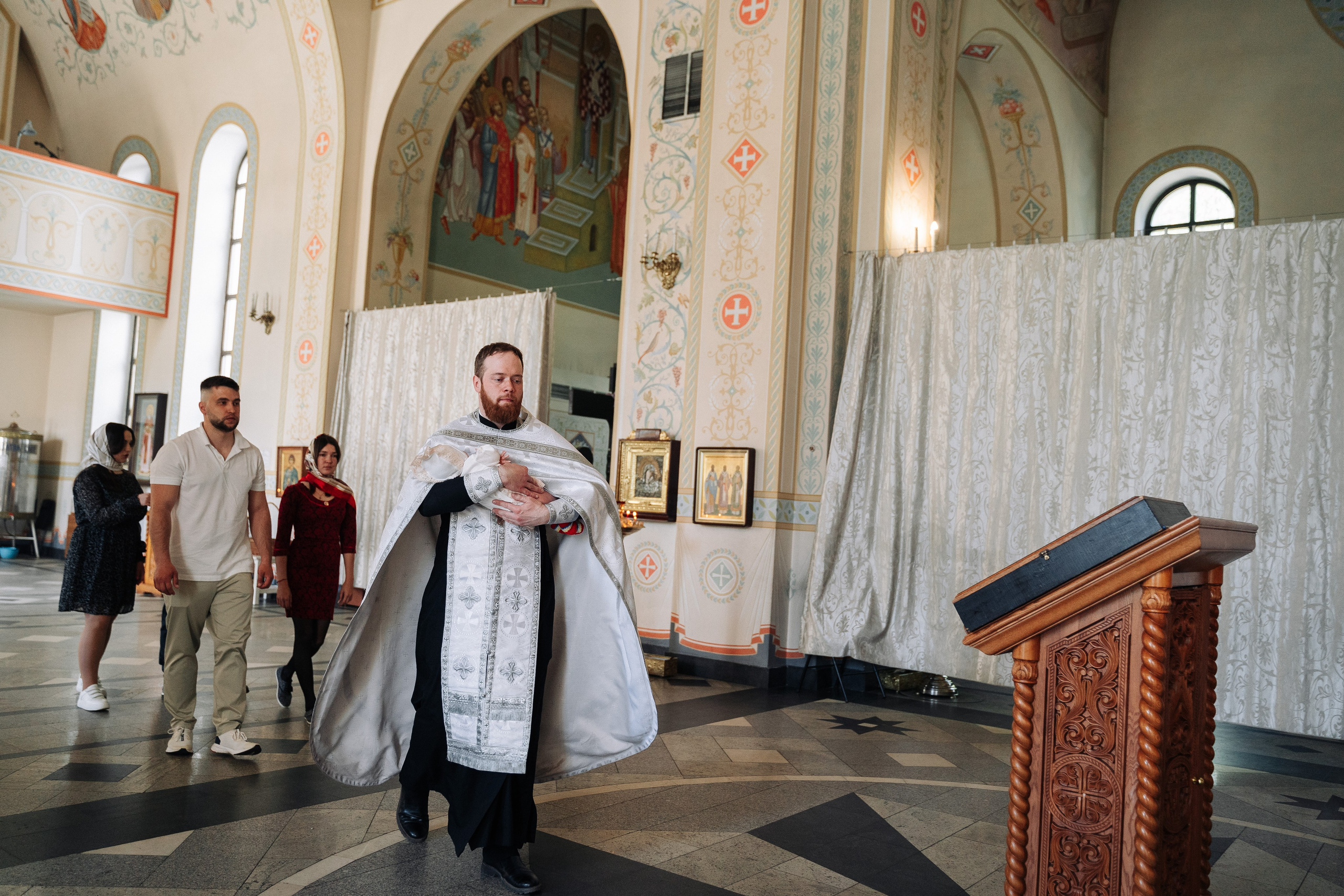 Крещение в Храме Богоявления Господня г. Химки. Свадебный и семейный фотограф в Москве и МО Геннадий Туманцев