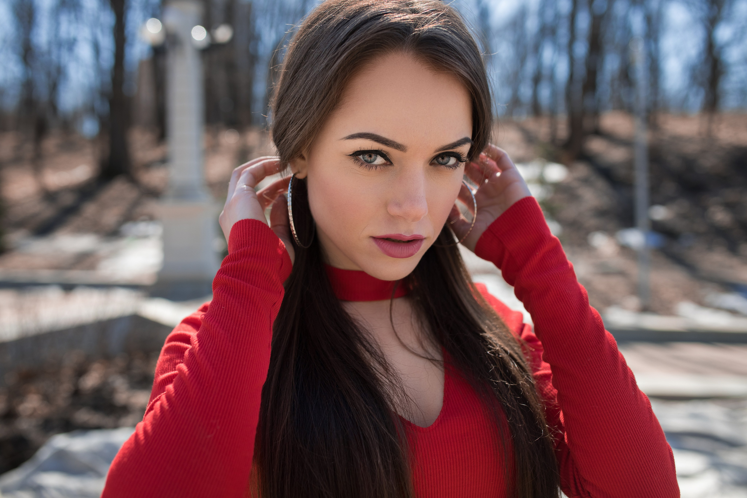 Весенняя съемка с Екатериной в парке и на улицах города для «себя»