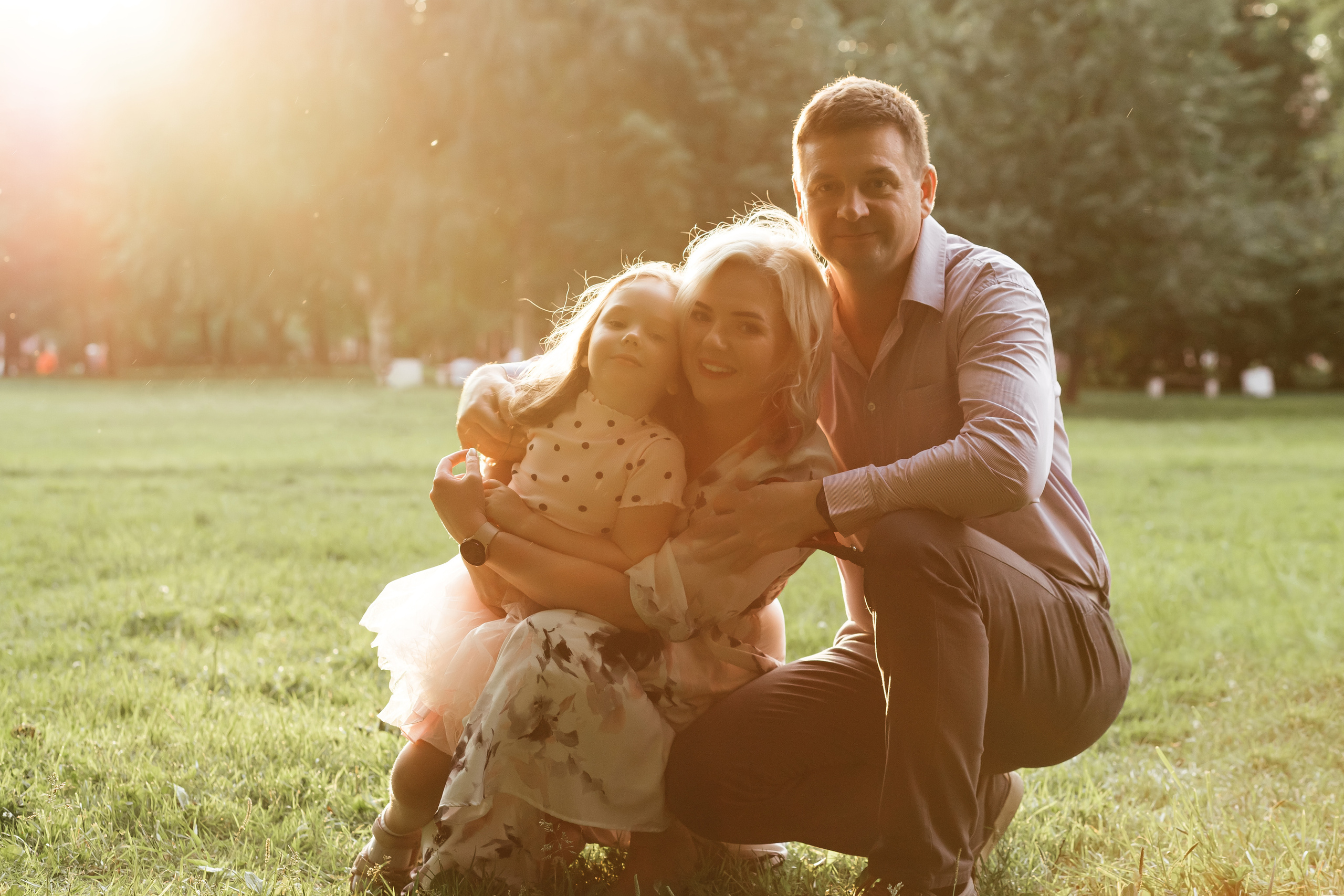 Летний вечер в парке 300-летия. Семейный и свадебный фотограф в Петербурге Евгения и Николай Шевчук