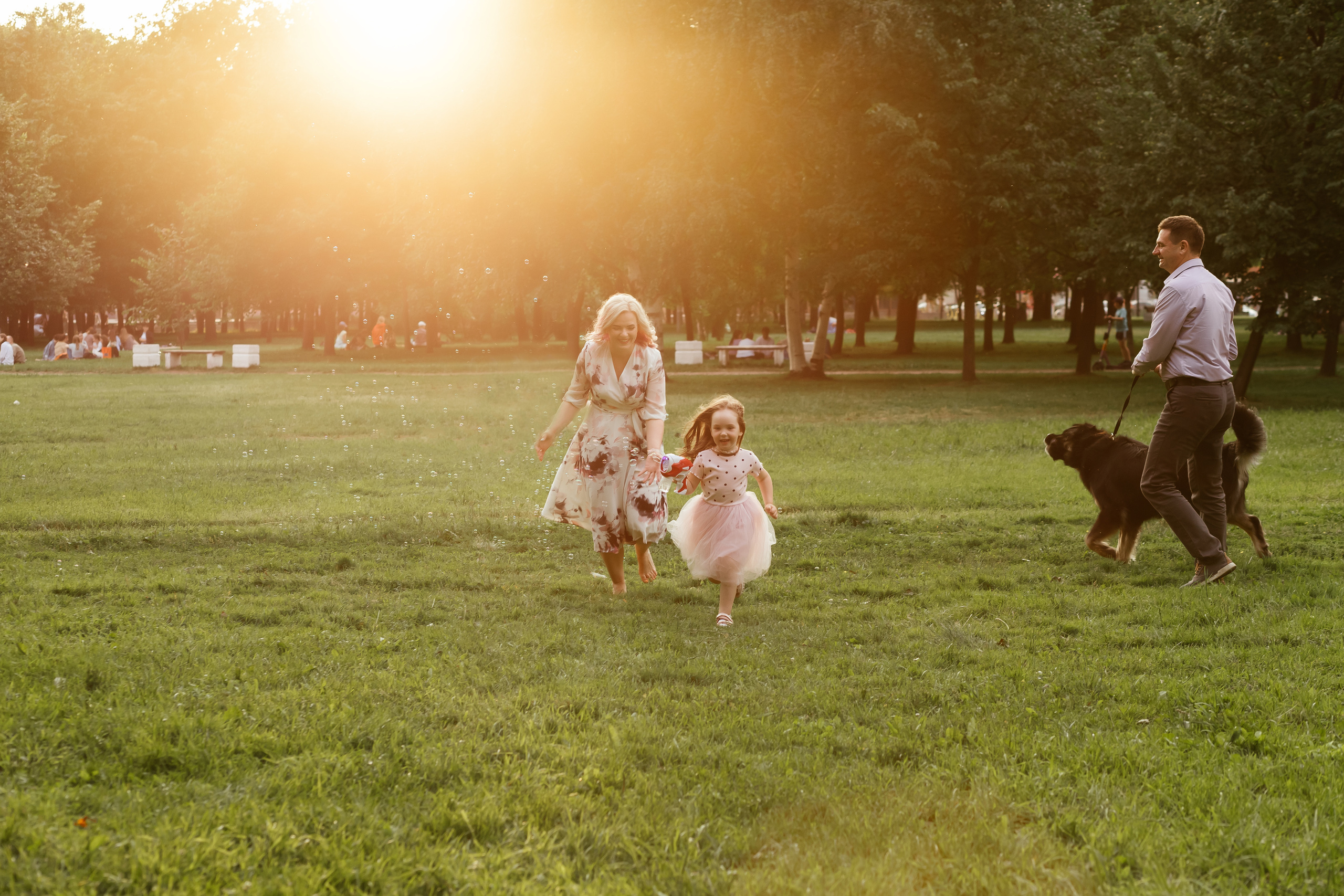 Летний вечер в парке 300-летия. Семейный и свадебный фотограф в Петербурге Евгения и Николай Шевчук