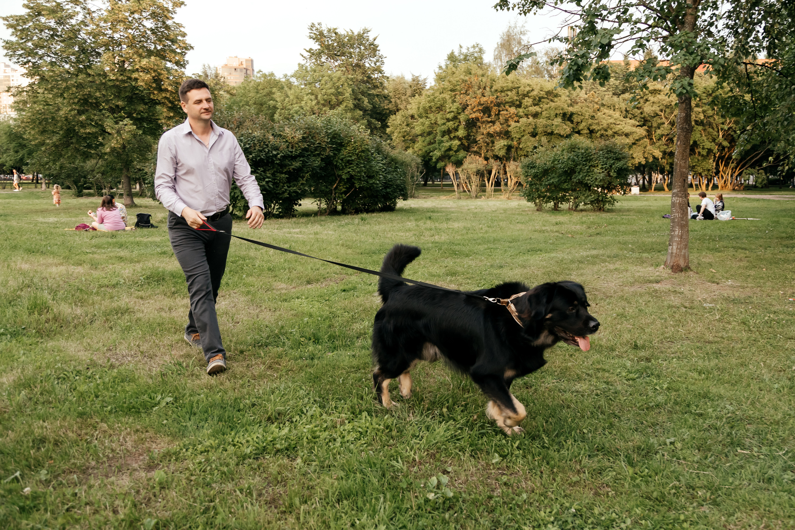 Летний вечер в парке 300-летия. Семейный и свадебный фотограф в Петербурге Евгения и Николай Шевчук