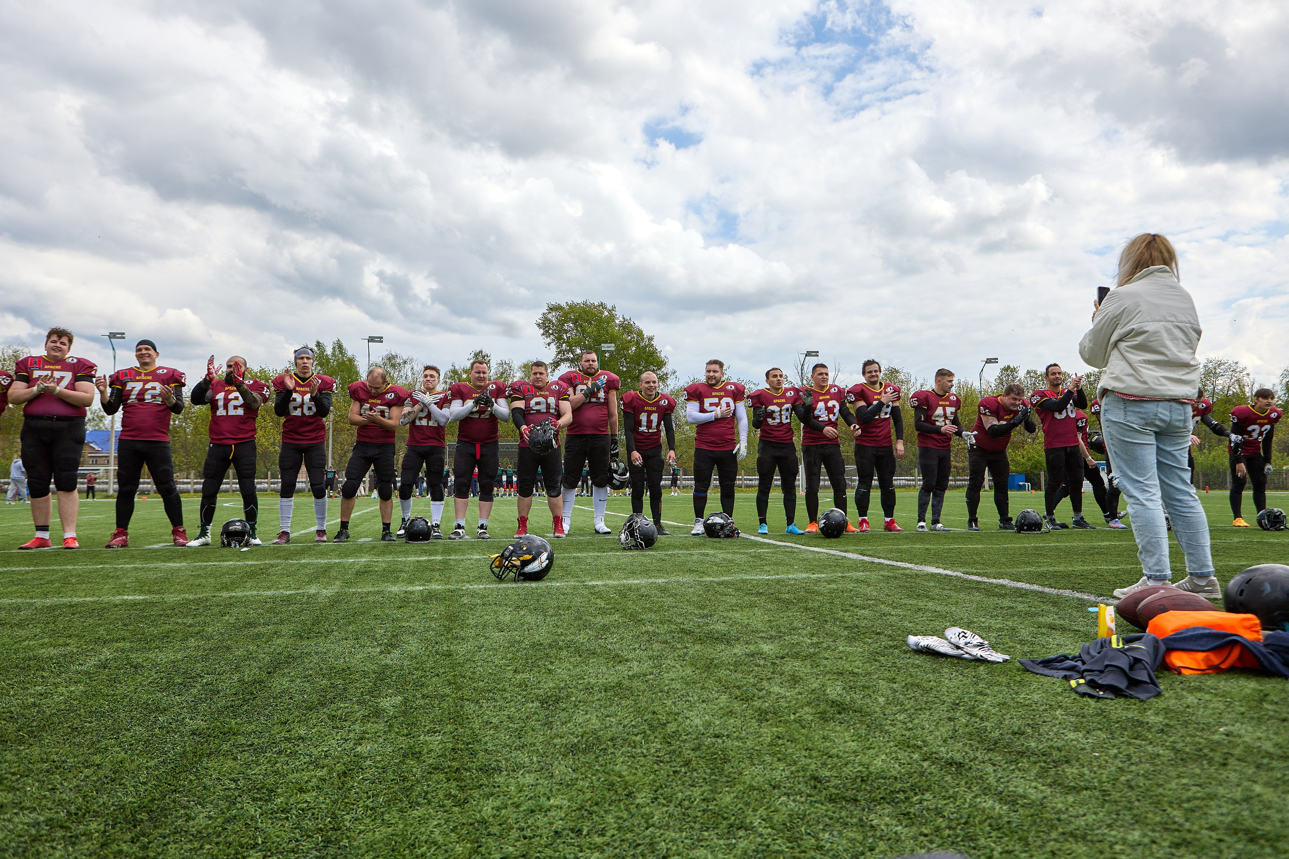 Американский футбол. Апачи — Бульдоги. Светлана Родионова — фотограф спортивный и не только