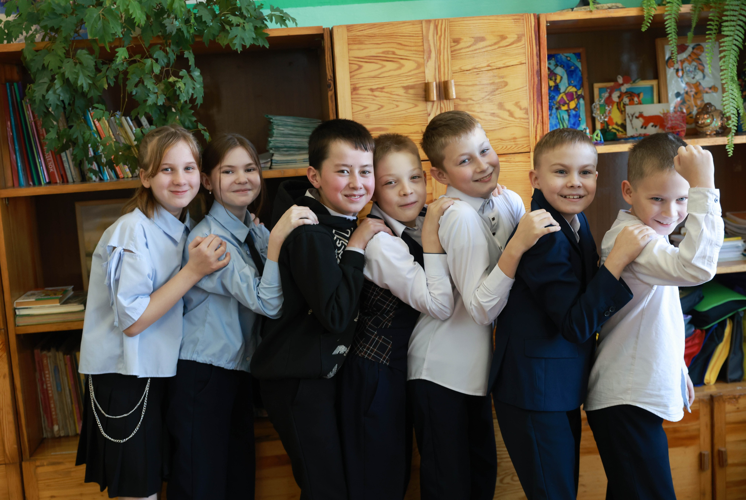 Школьники. Мультифотограф Динара Ахмедзянова