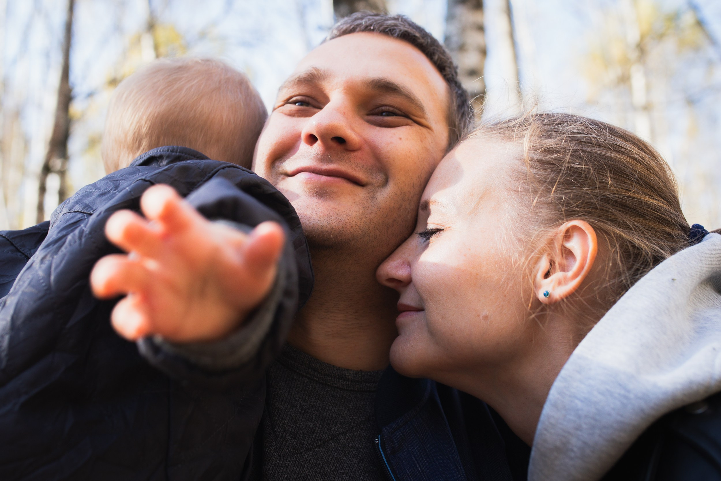 Семейная фотопрогулка в осеннем лесу. Семейный и школьный фотограф в Москве Анна Ткач