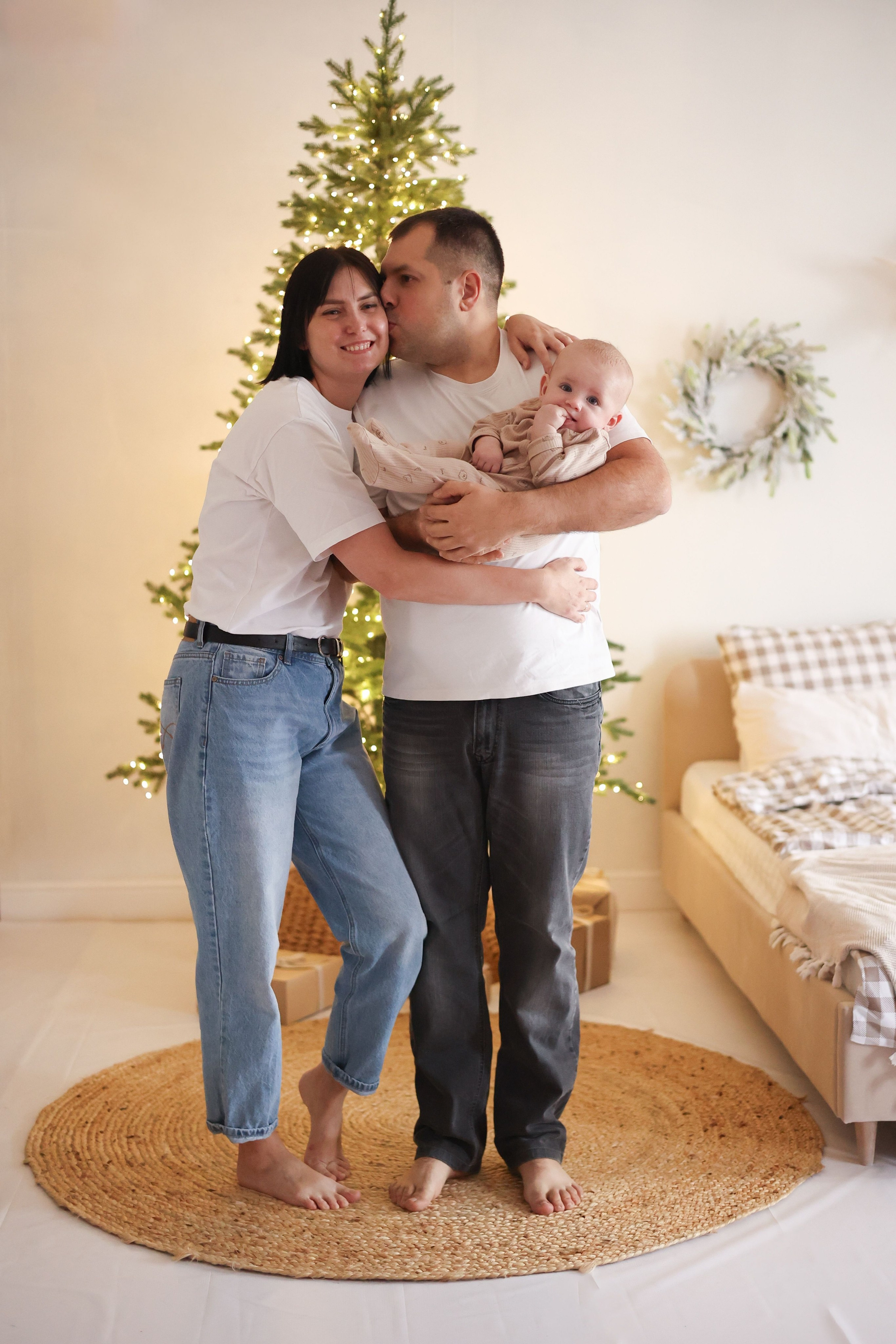 Новогодняя фотосессия. Надя, Денис и Макс. Фотограф ANNA GEREIHAN