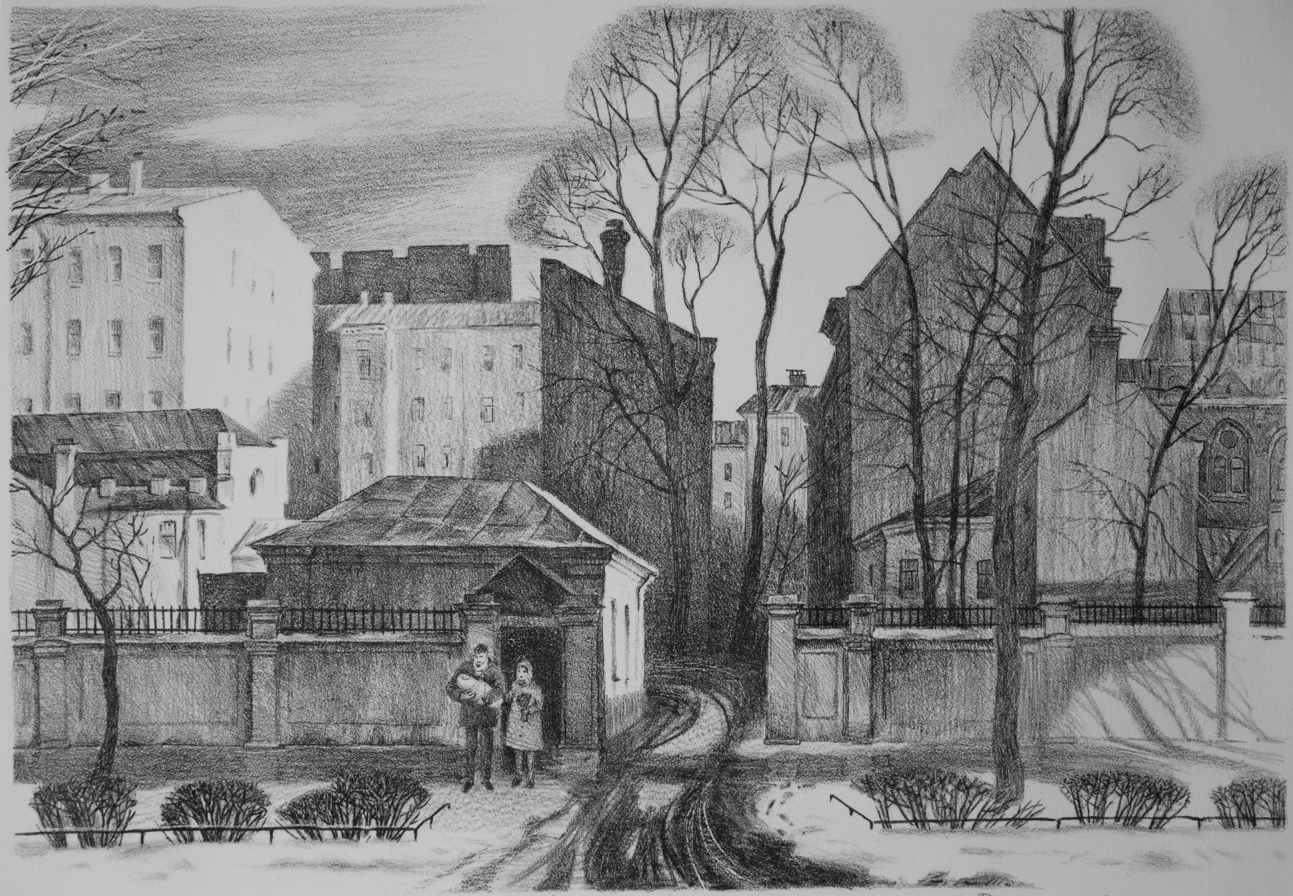 Васильевский остров. Альбом литографий. Ольга Васильева художник в Санкт-Петербурге