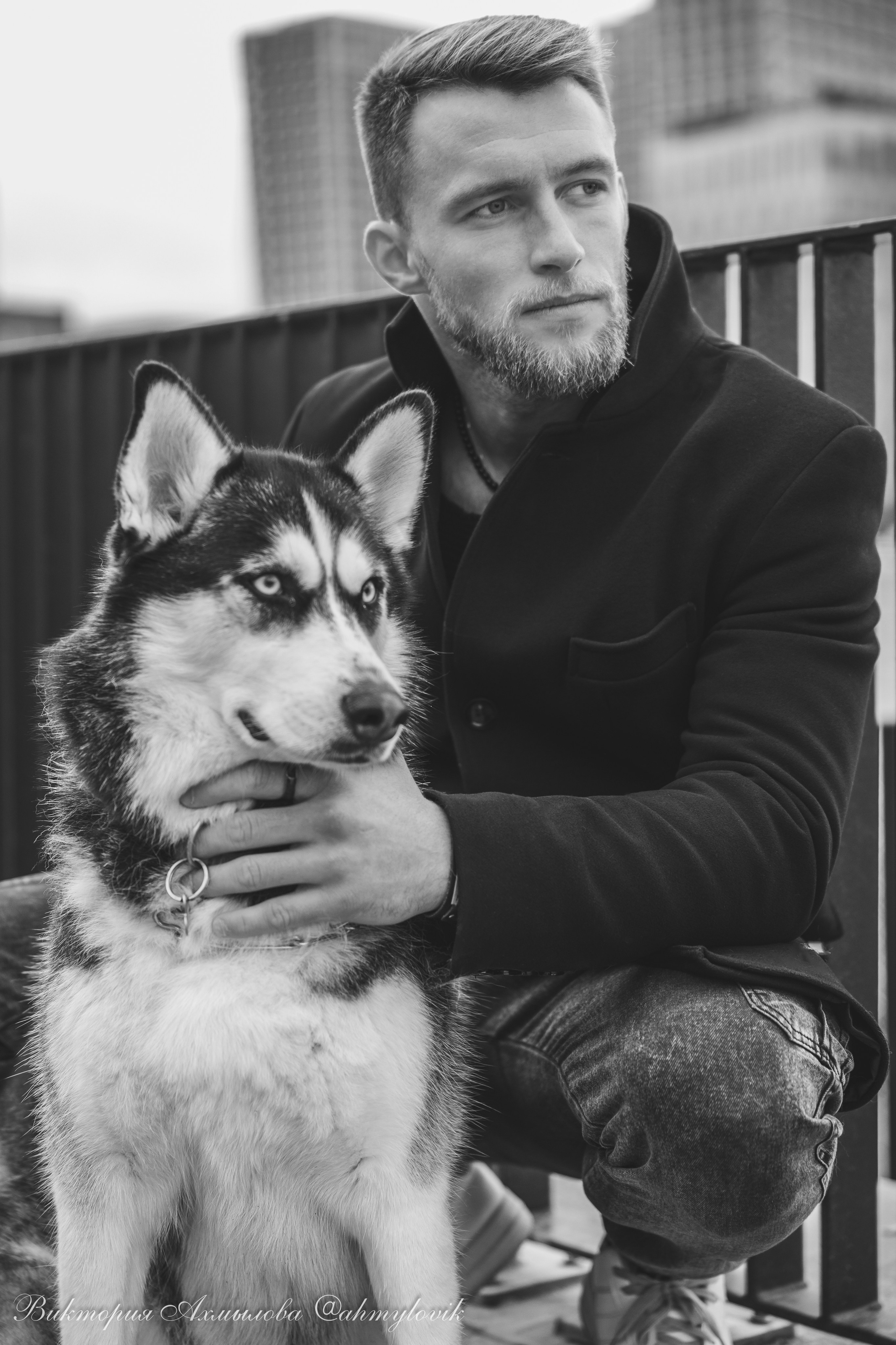 Прогулка с Хаски (Сергей). Виктория Ахмылова. Фотограф в Москве