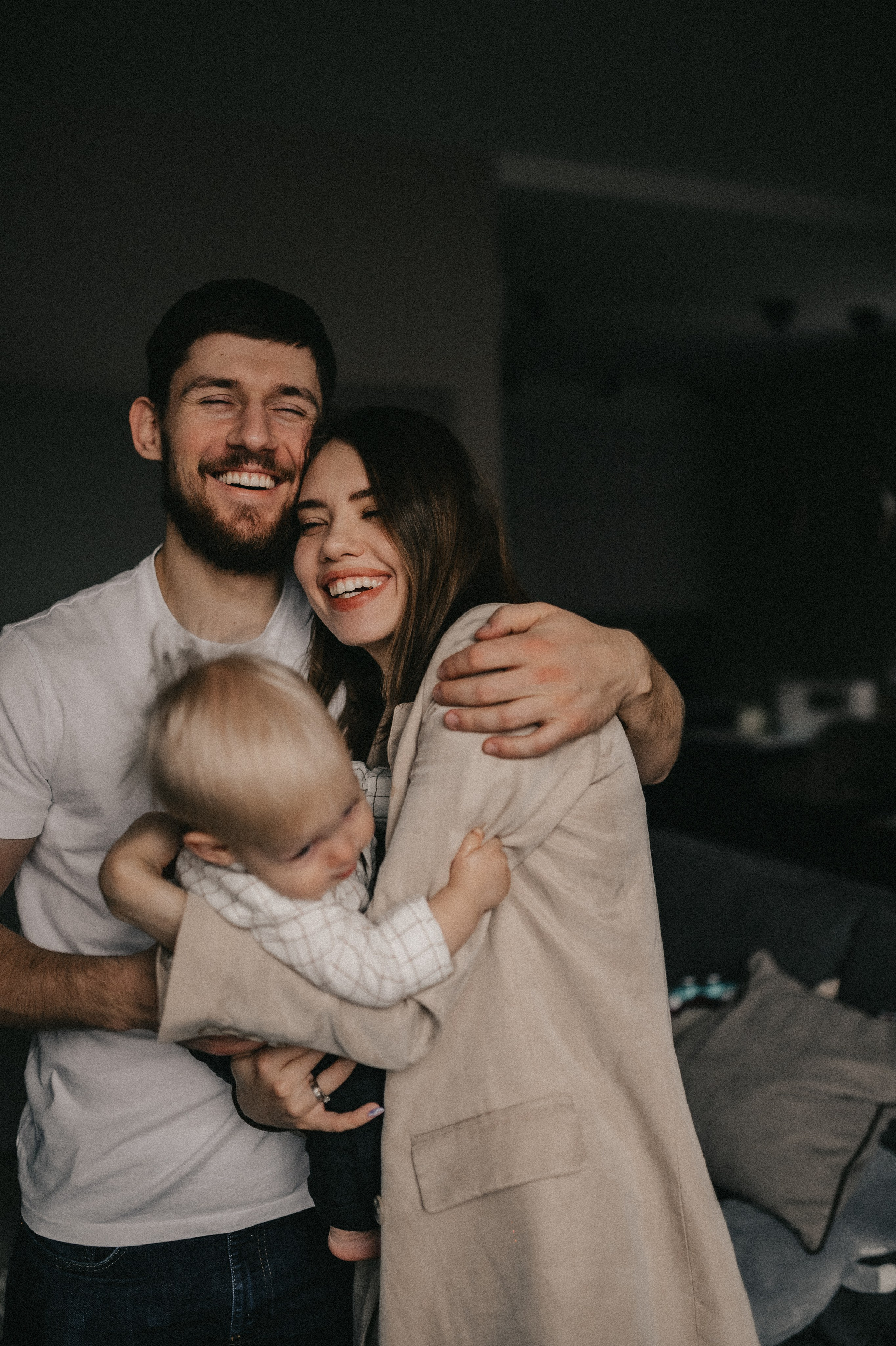 Лёня, Лера и Матвей дома. Семейный и свадебный lifestyle-фотограф в Москве Мария Петрова