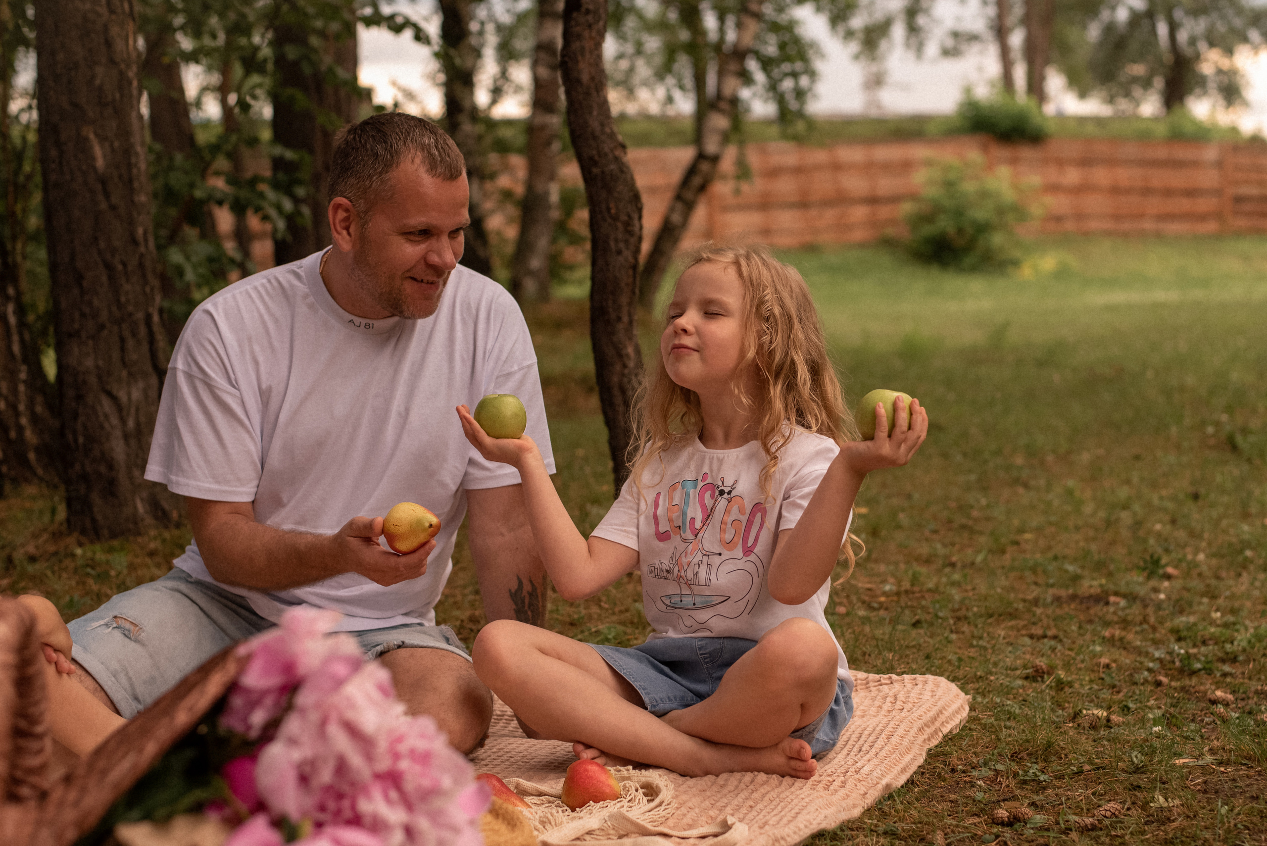 Летний, семейный пикник. Фотограф  Потапова Анна