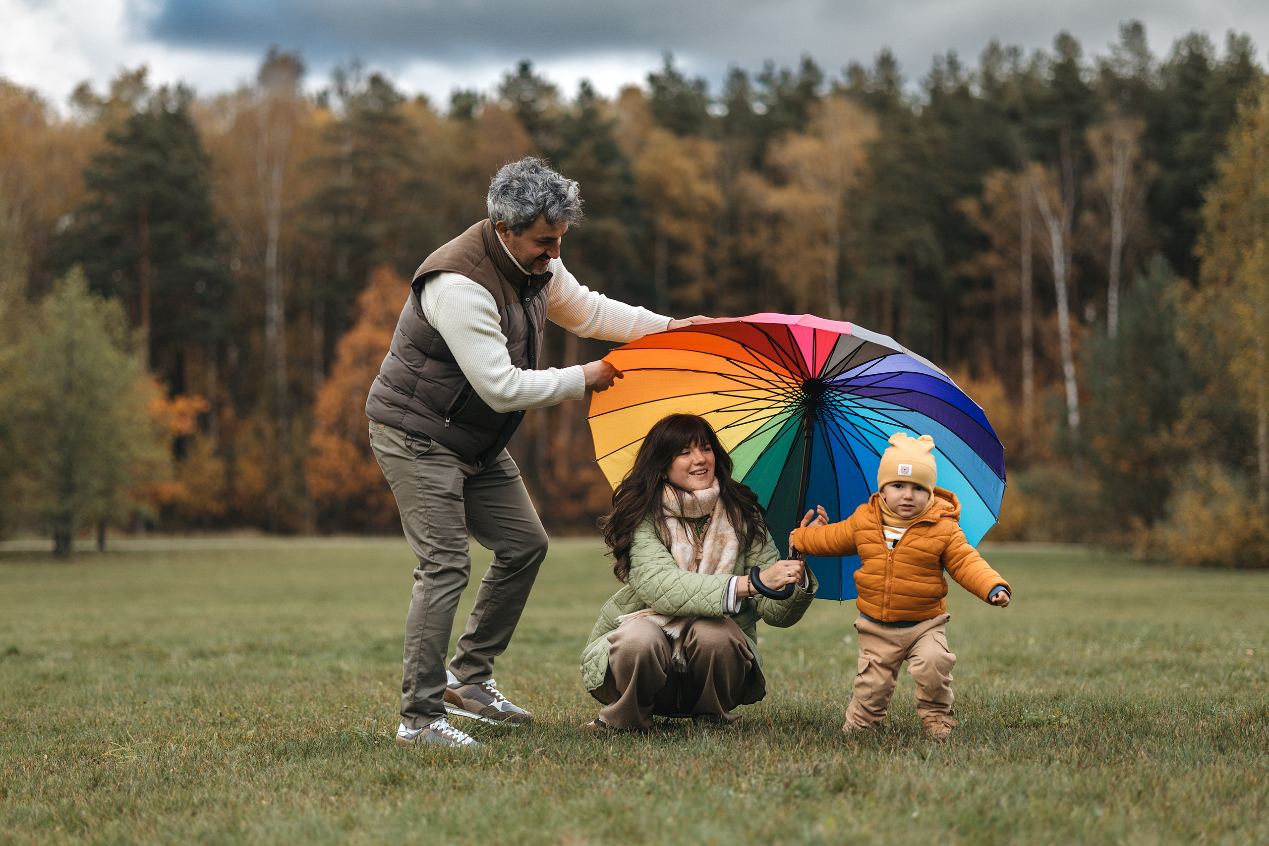 Осенняя семейная съемка. Фотограф Анималист в Москве Анастасия Жучкова