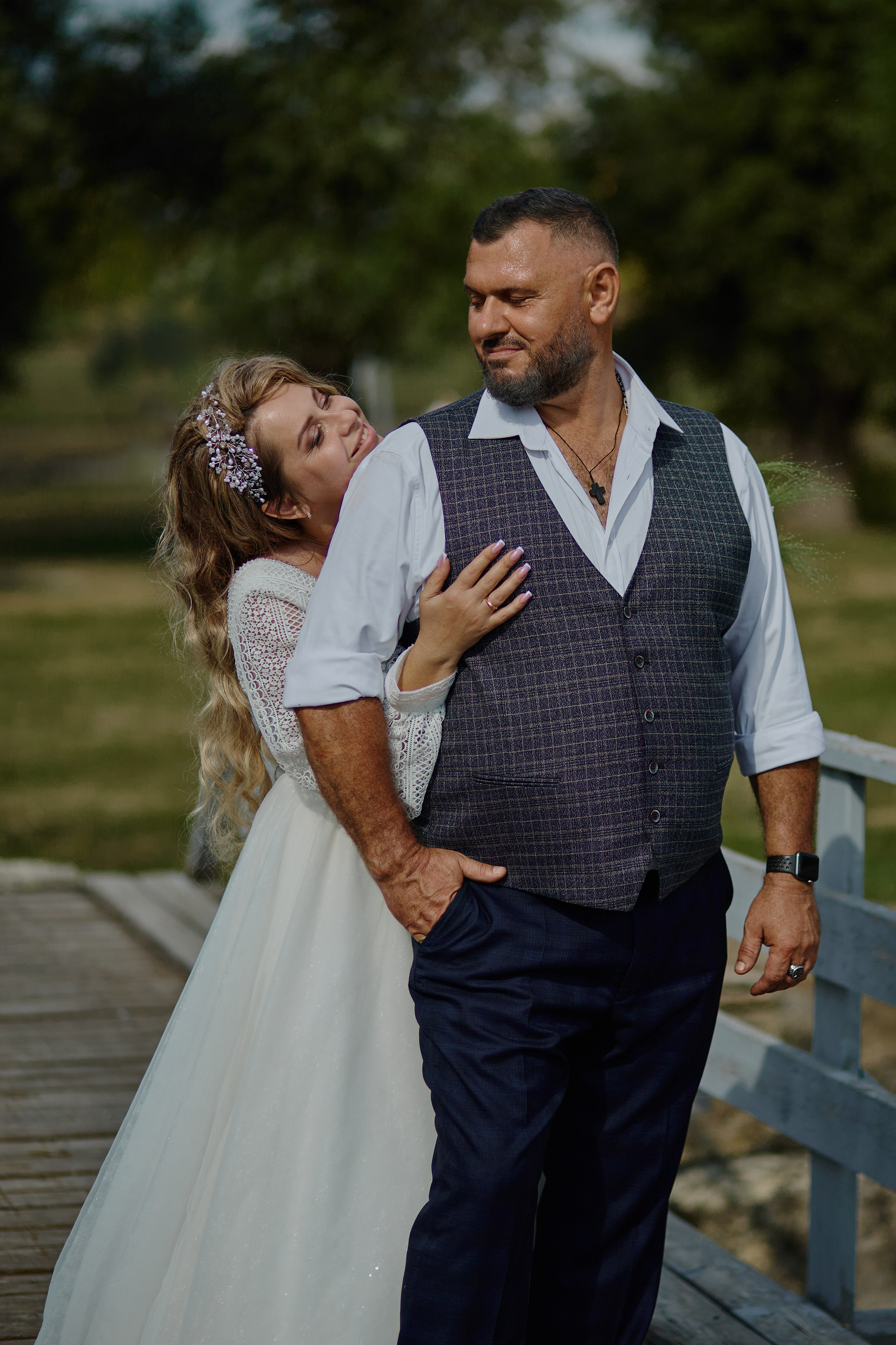 Байкерская свадебная фотосессия