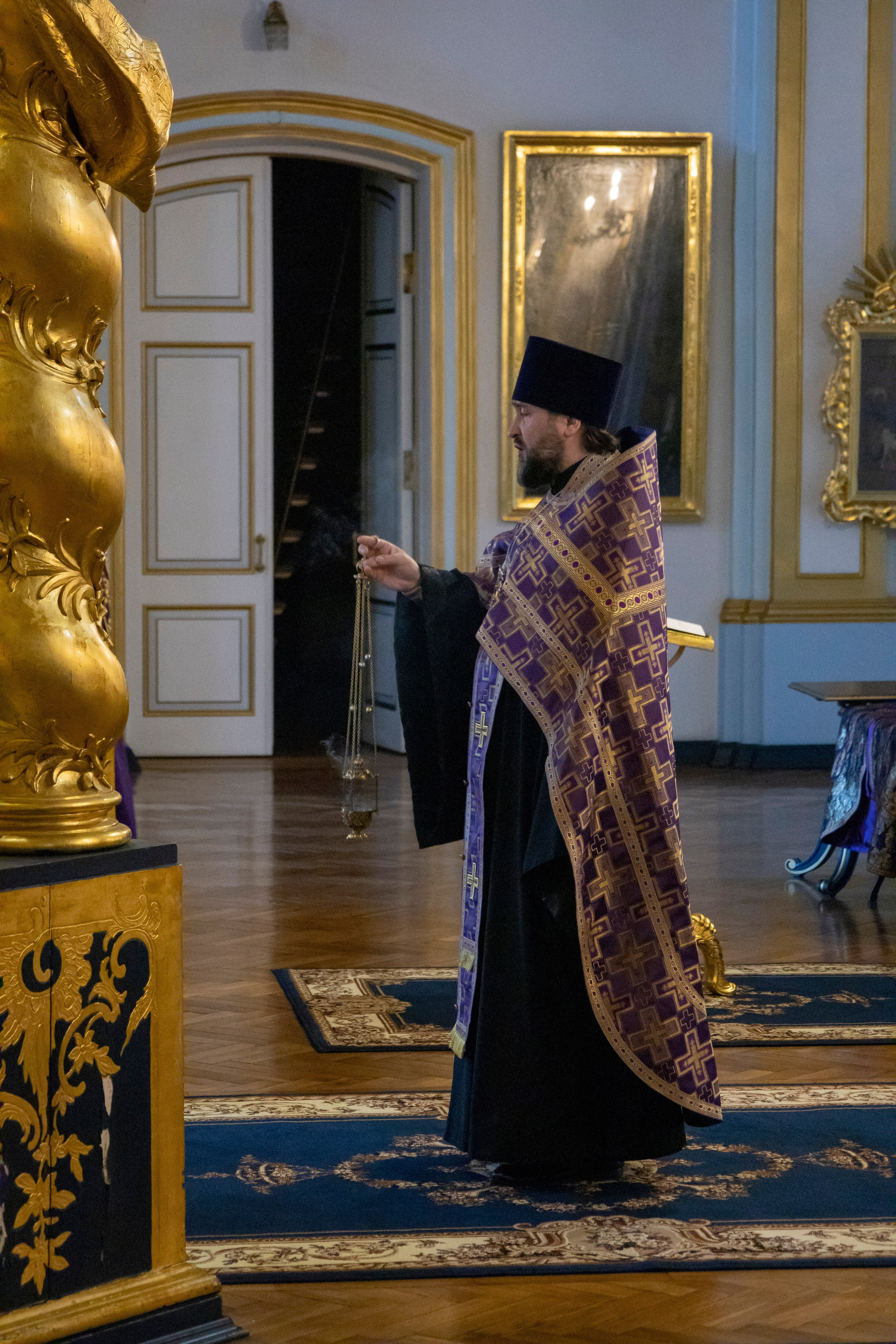 ВСЕНОЩНОЕ БДЕНИЕ С ЧИНОМ ИЗНЕСЕНИЯ ЧЕСТНОГО И ЖИВОТВОРЯЩЕГО КРЕСТА ГОСПОДНЯ. НИКОЛО-БОГОЯВЛЕНСКИЙ МОРСКОЙ СОБОР