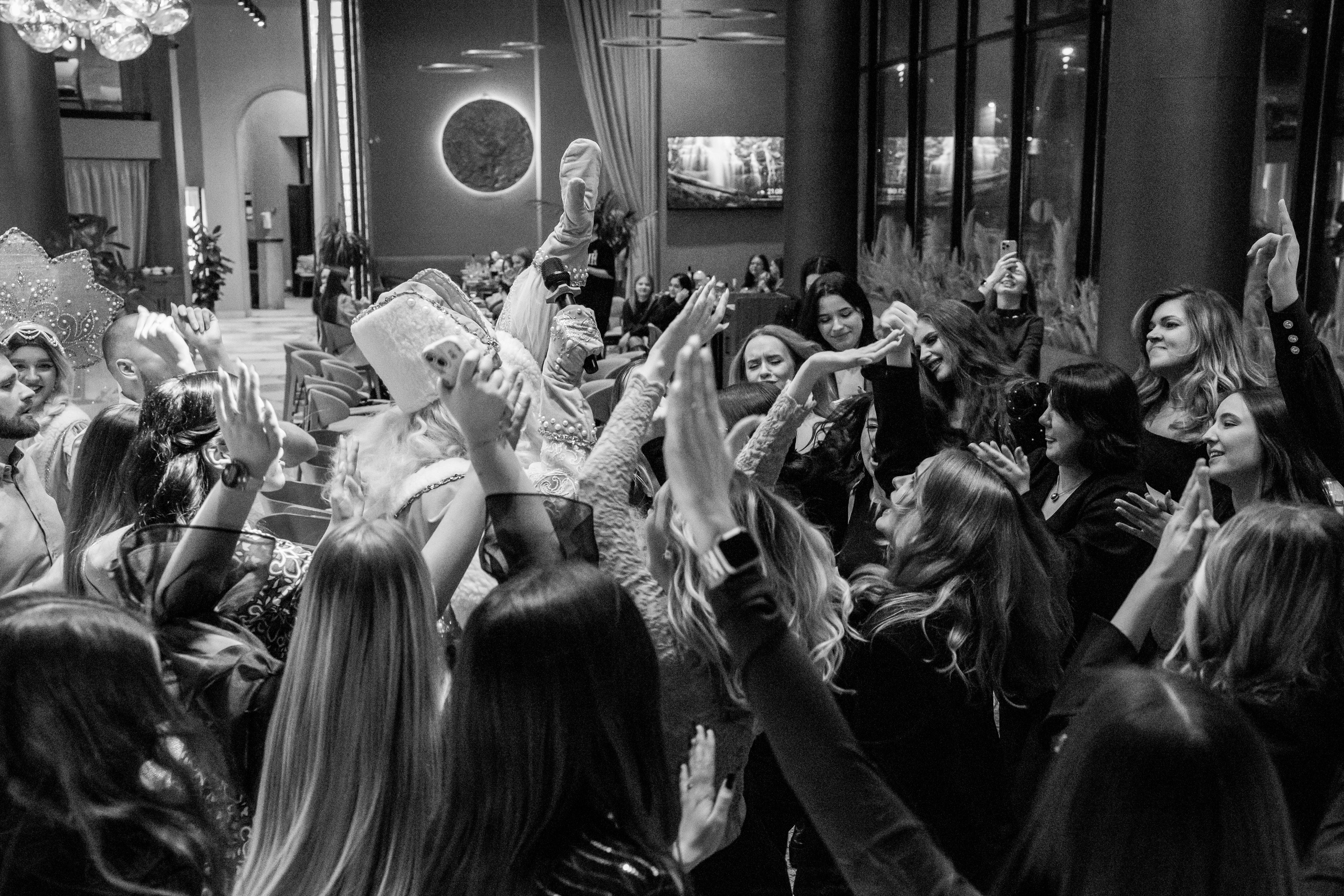 Новогодний корпоратив Альфа-Банк, ресторан Журавли