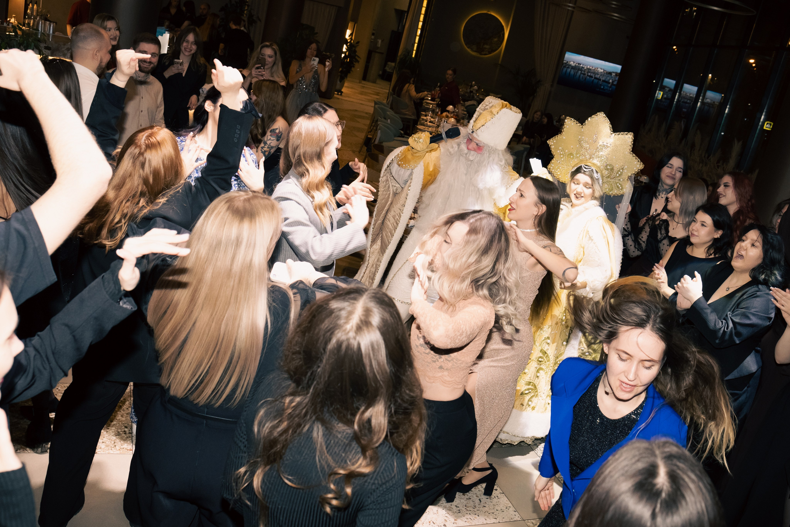 Новогодний корпоратив Альфа-Банк, ресторан Журавли