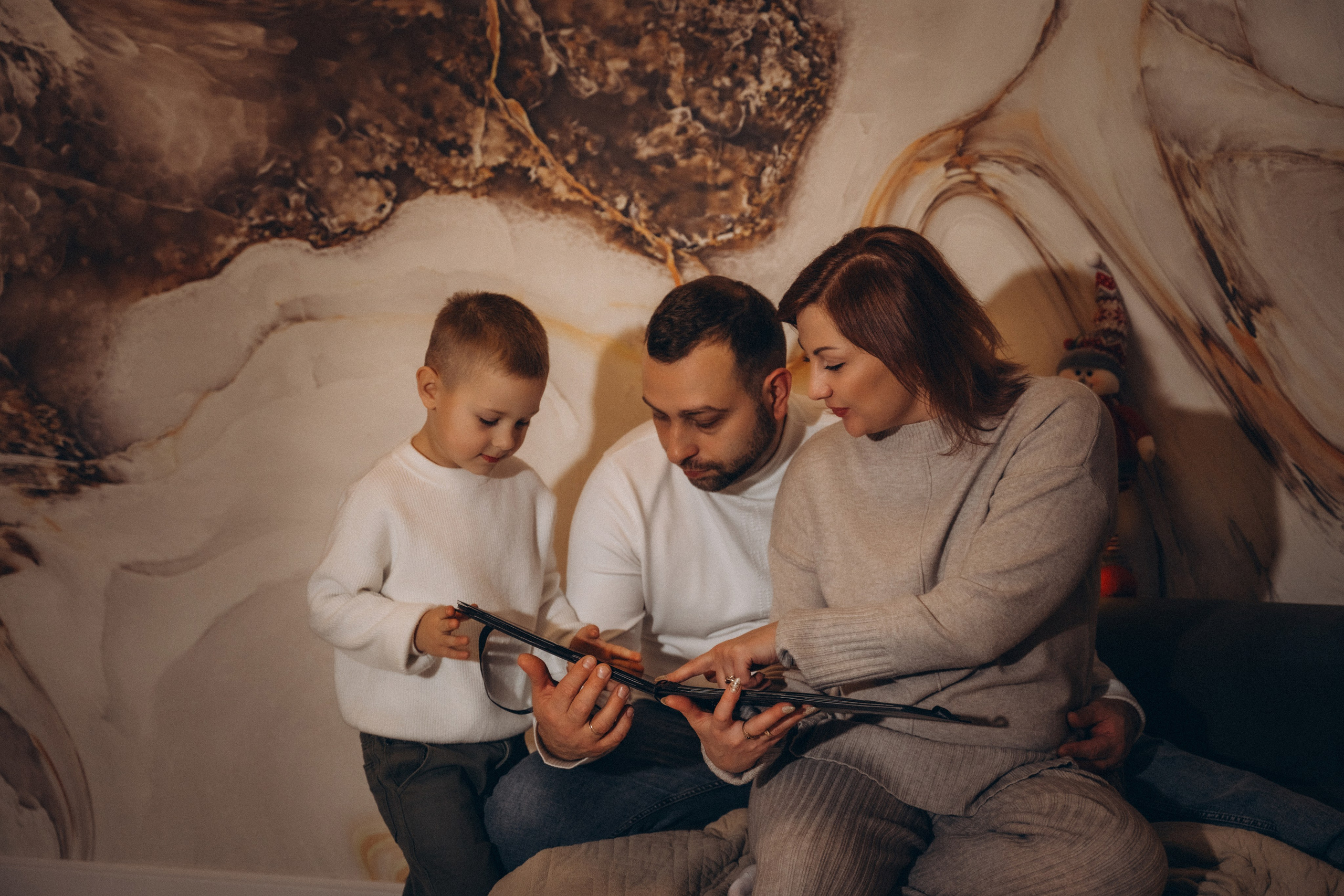 Семья Киприяновы, Новый год дома. Семейный фотограф в Белгороде Амелина Алина