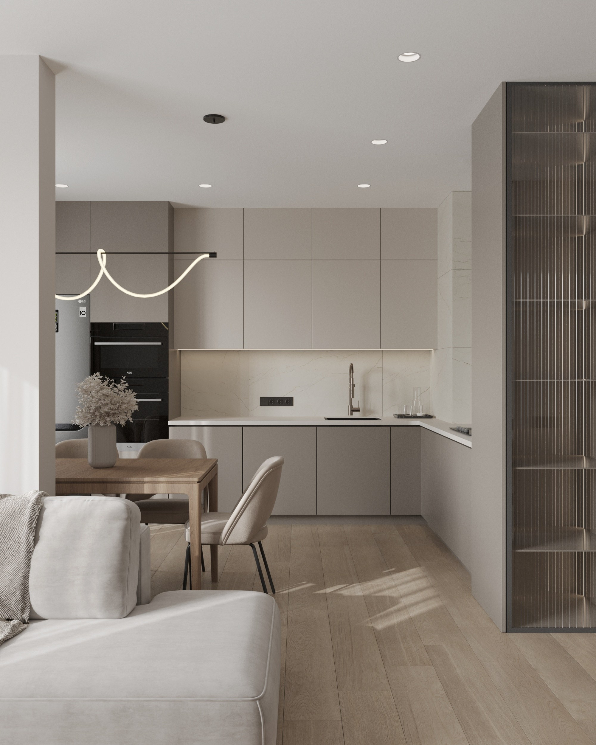 Дизайн-проект ЖК Спортивная Деревня. Дизайн интерьеров, 3D визуализации