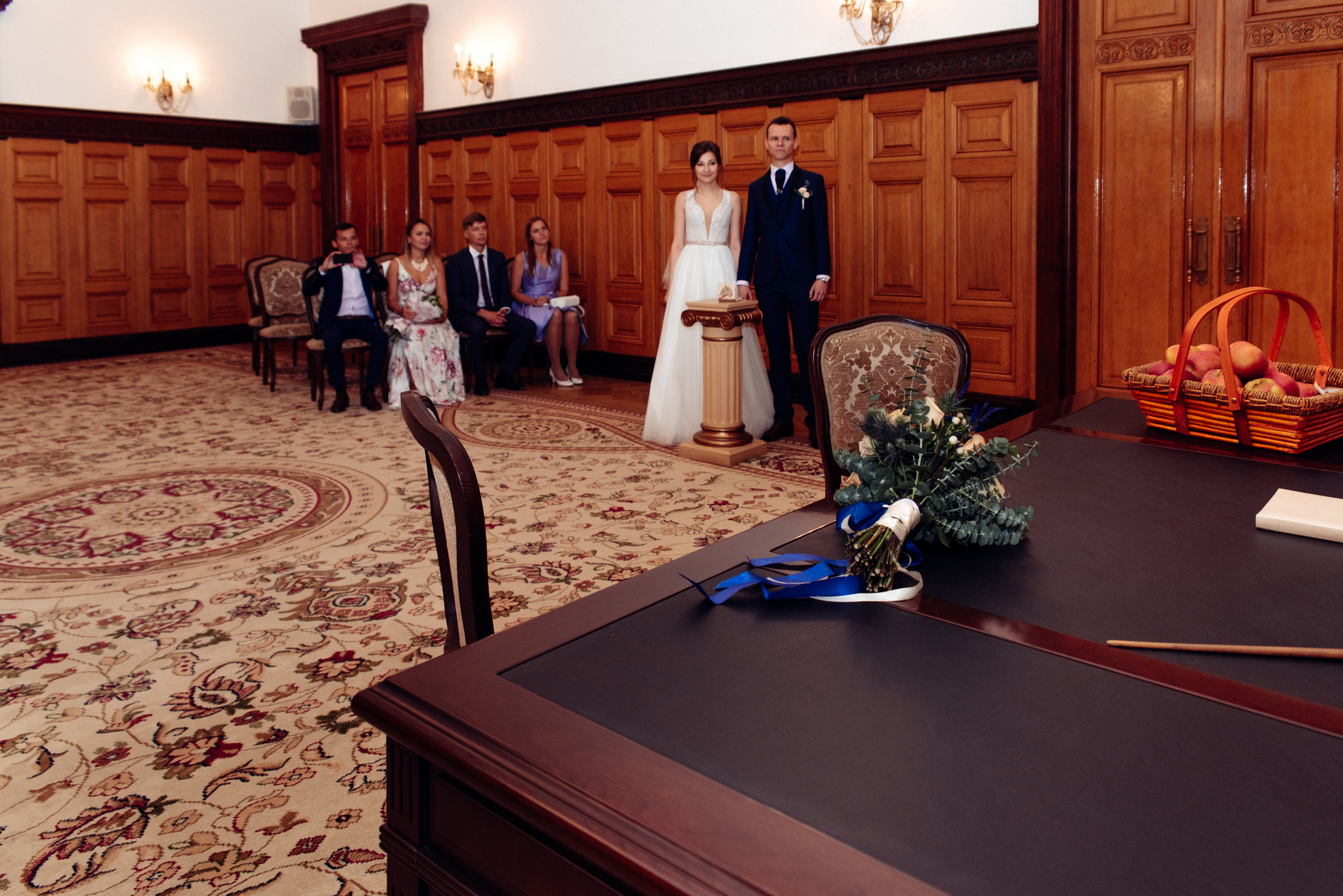 Валерия и Максим (Грибое́довский ЗАГС (Дворец бракосочетания № 1)). Фотограф Москва