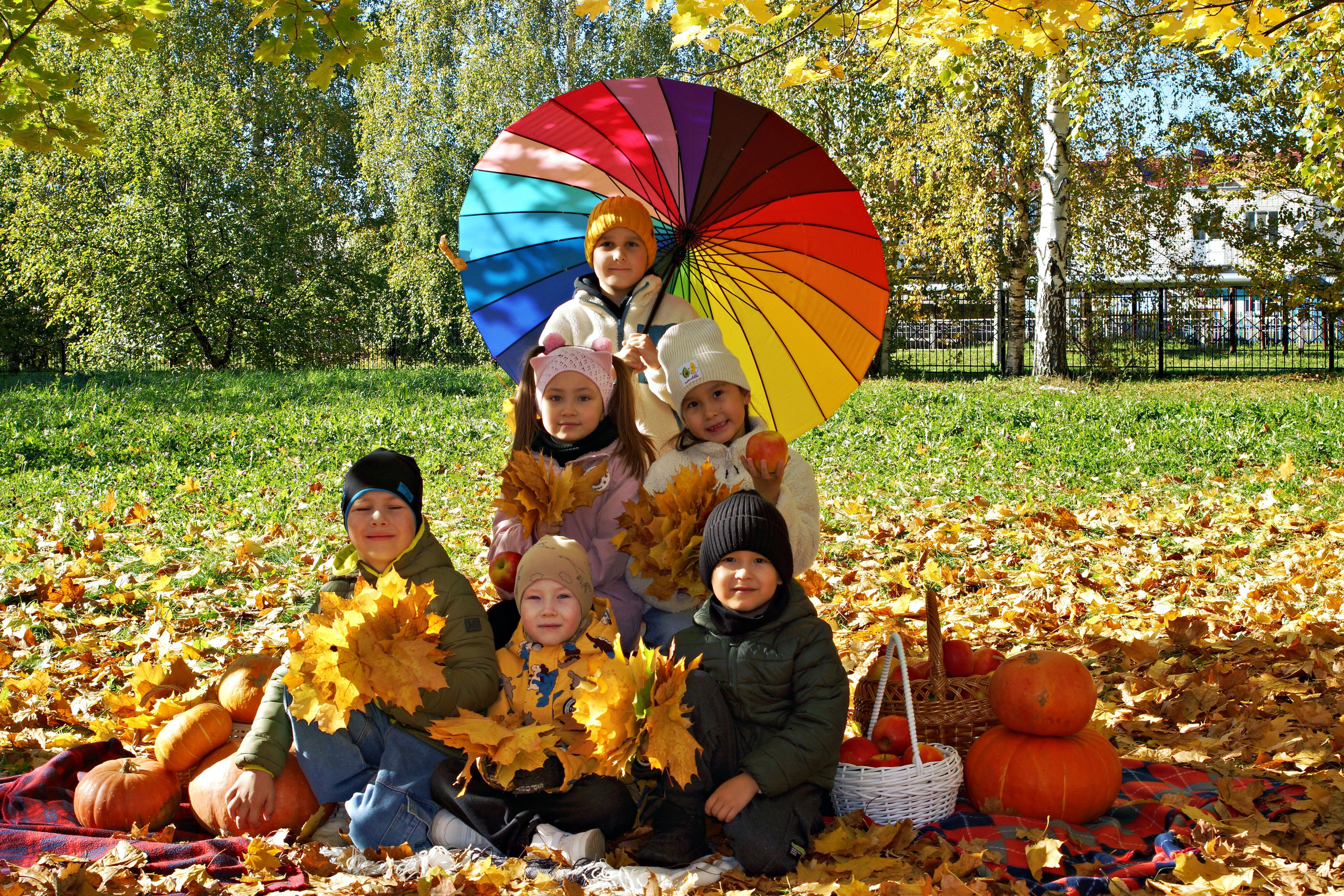Осенняя фотосессия в детском саду г. Йошкар-Ола