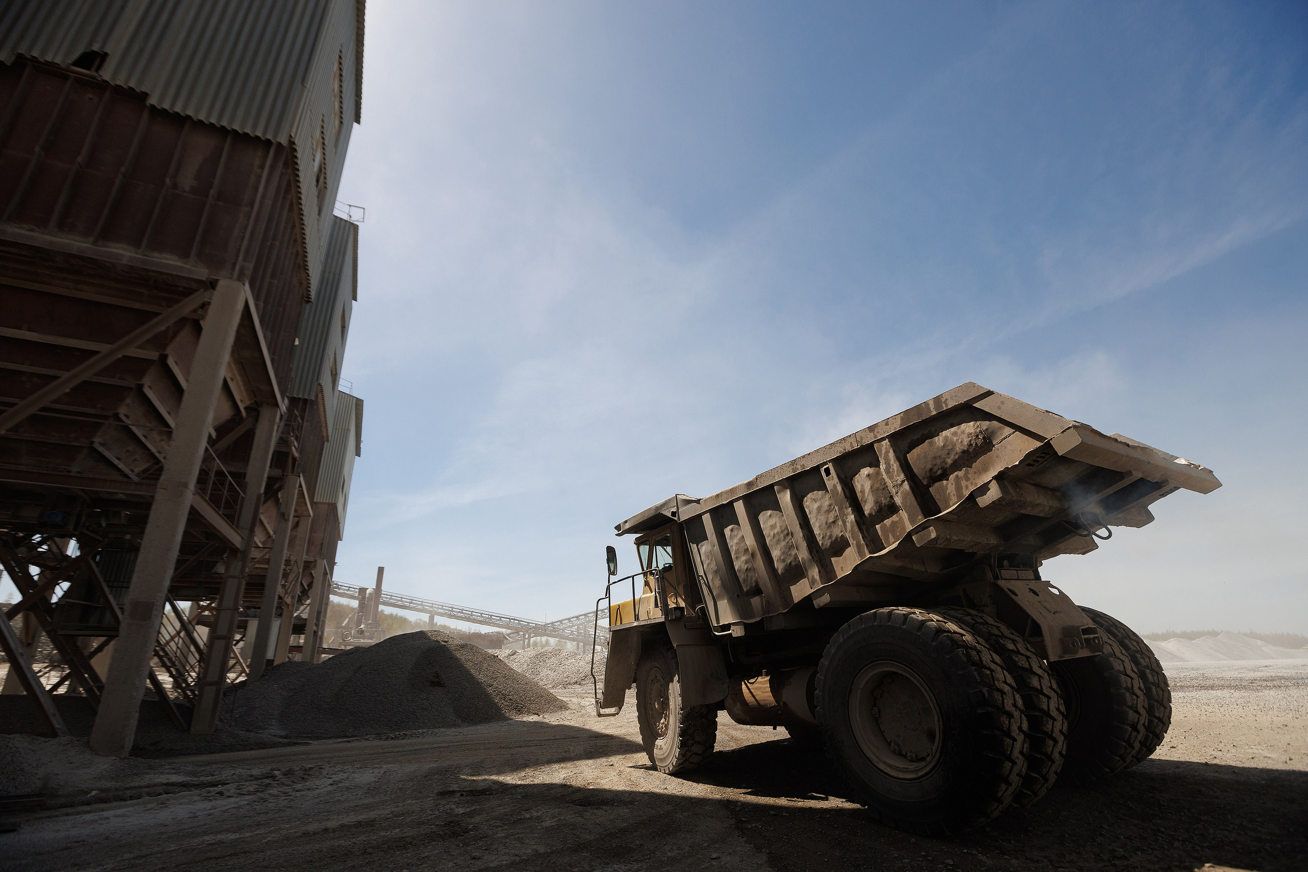 Промышленная фотосъемка на карьере. Профессиональный фотограф в Новосибирске