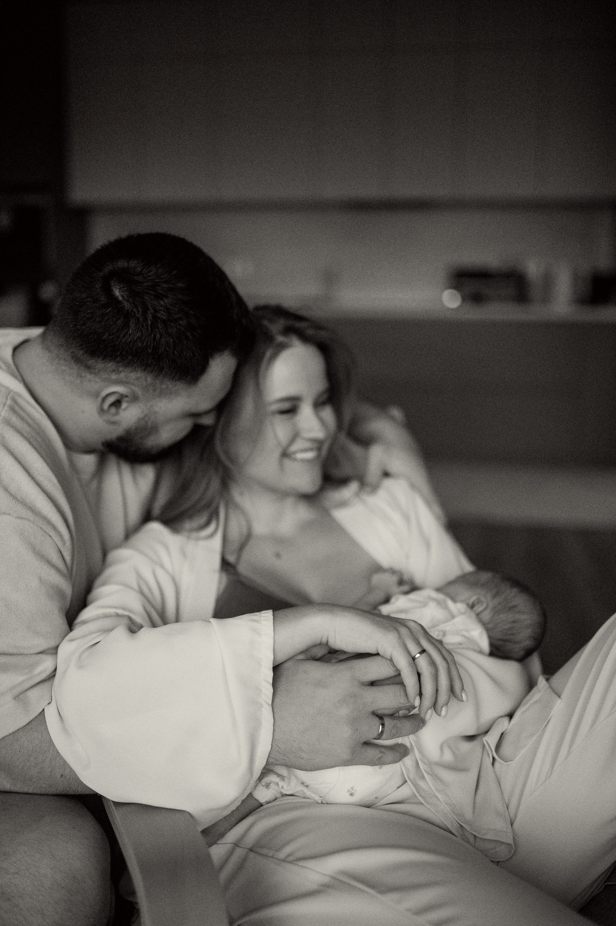 Ньюборн фотосессия в стиле лайфстайл Москва. Семейная фотосессия Бутово Москва фотограф Алина Морщагина