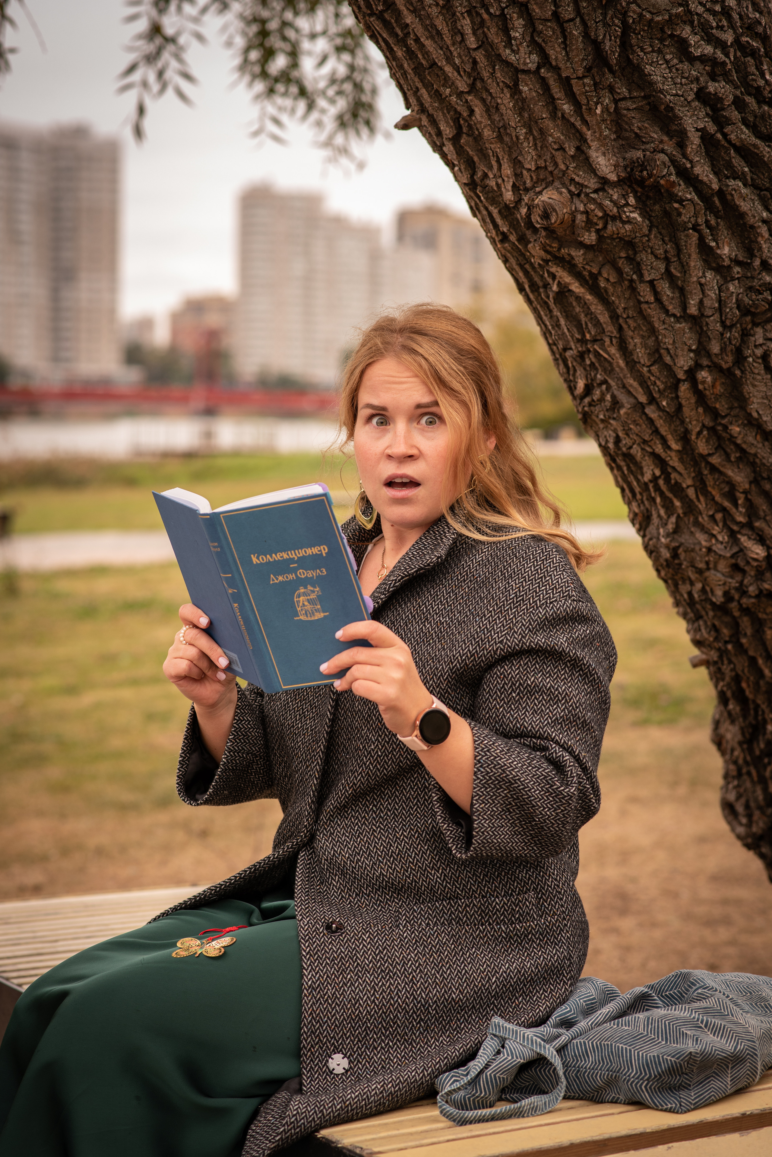 Прогулка в сочетании с чтением книг. Анна Боровикова, фотограф Пушкино