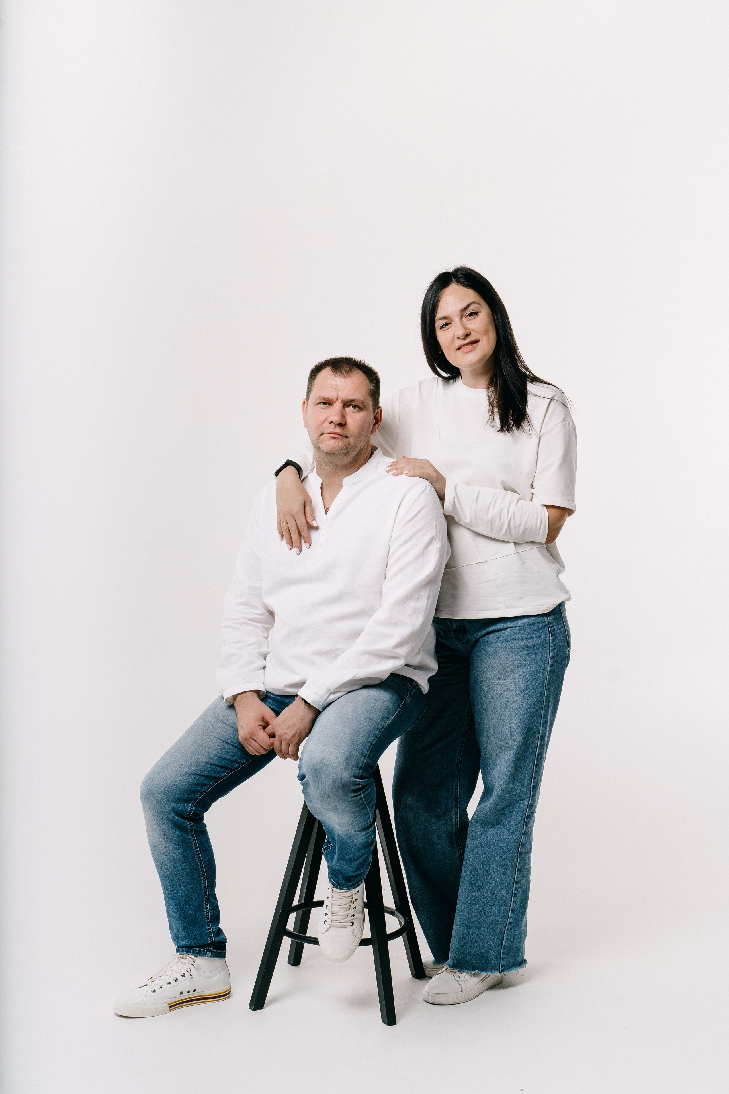 Студийная семейная фотосессия. Фотограф Сергей Логинов