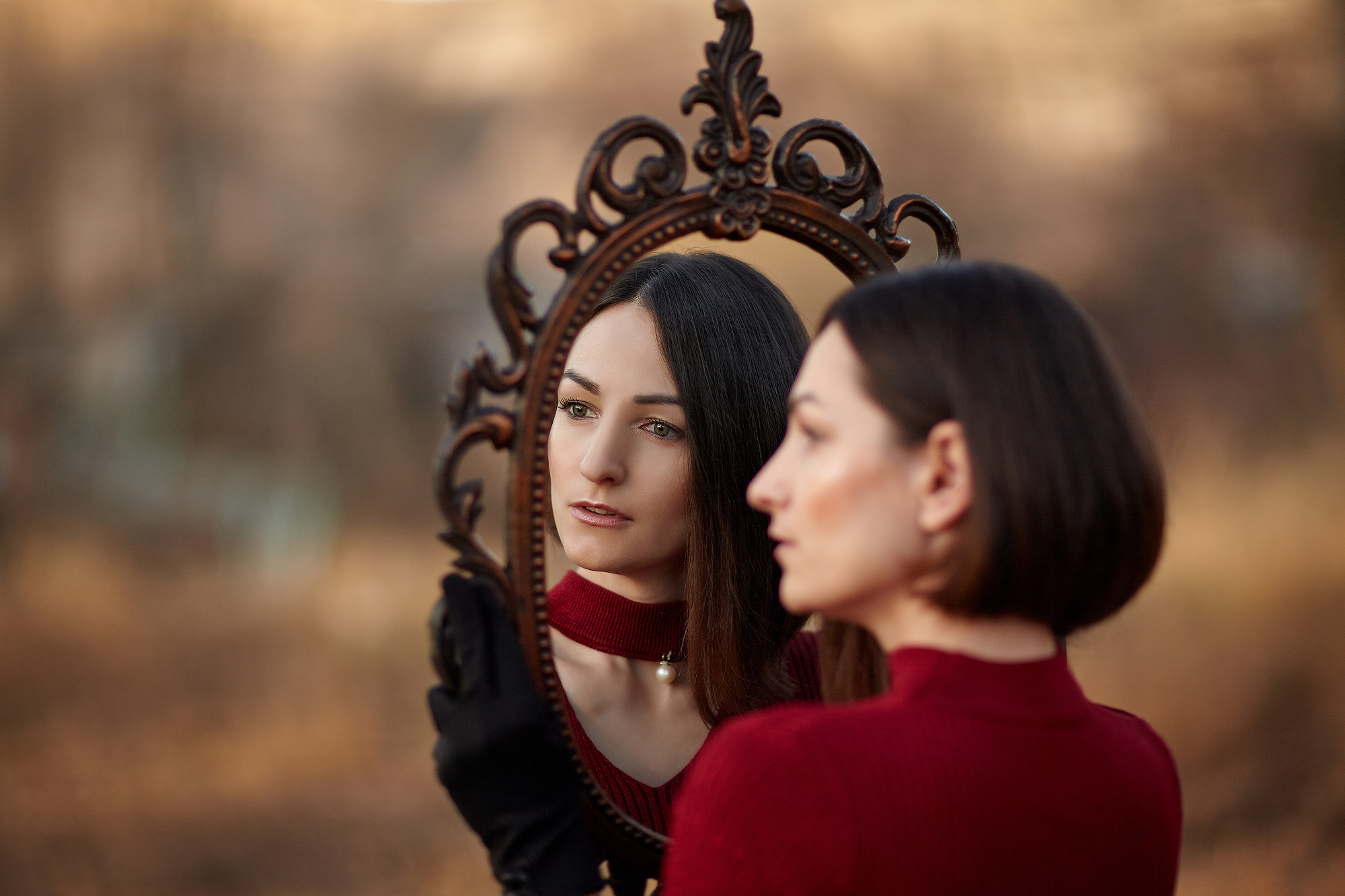 Фотосессия mirrorselfie. Фото видео съёмка в Белой Калитве дуэт Герман и Инна