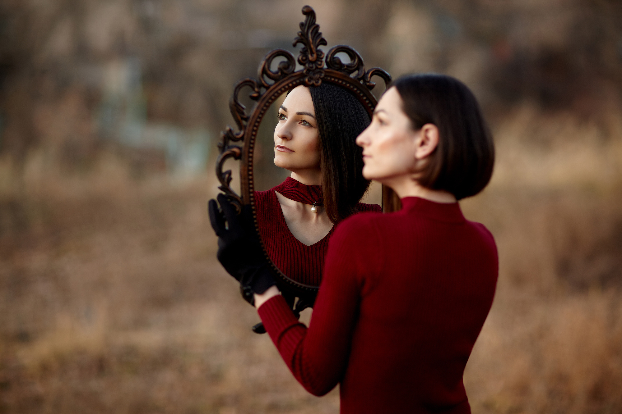 Фотосессия mirrorselfie. Фото видео съёмка в Белой Калитве дуэт Герман и Инна