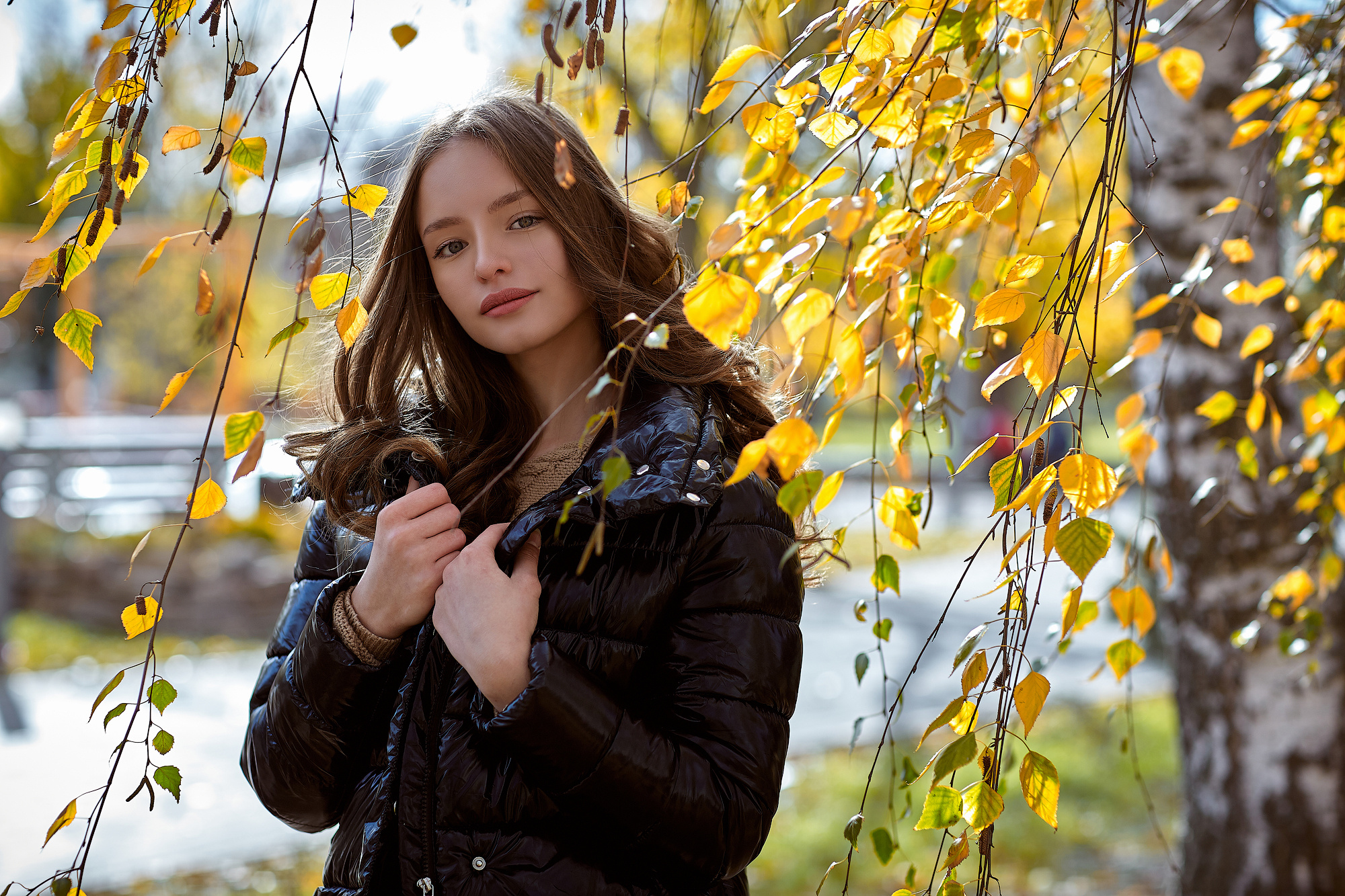 Осенняя прогулка с яркой Елизаветой. Фото видео съёмка в Белой Калитве дуэт Герман и Инна