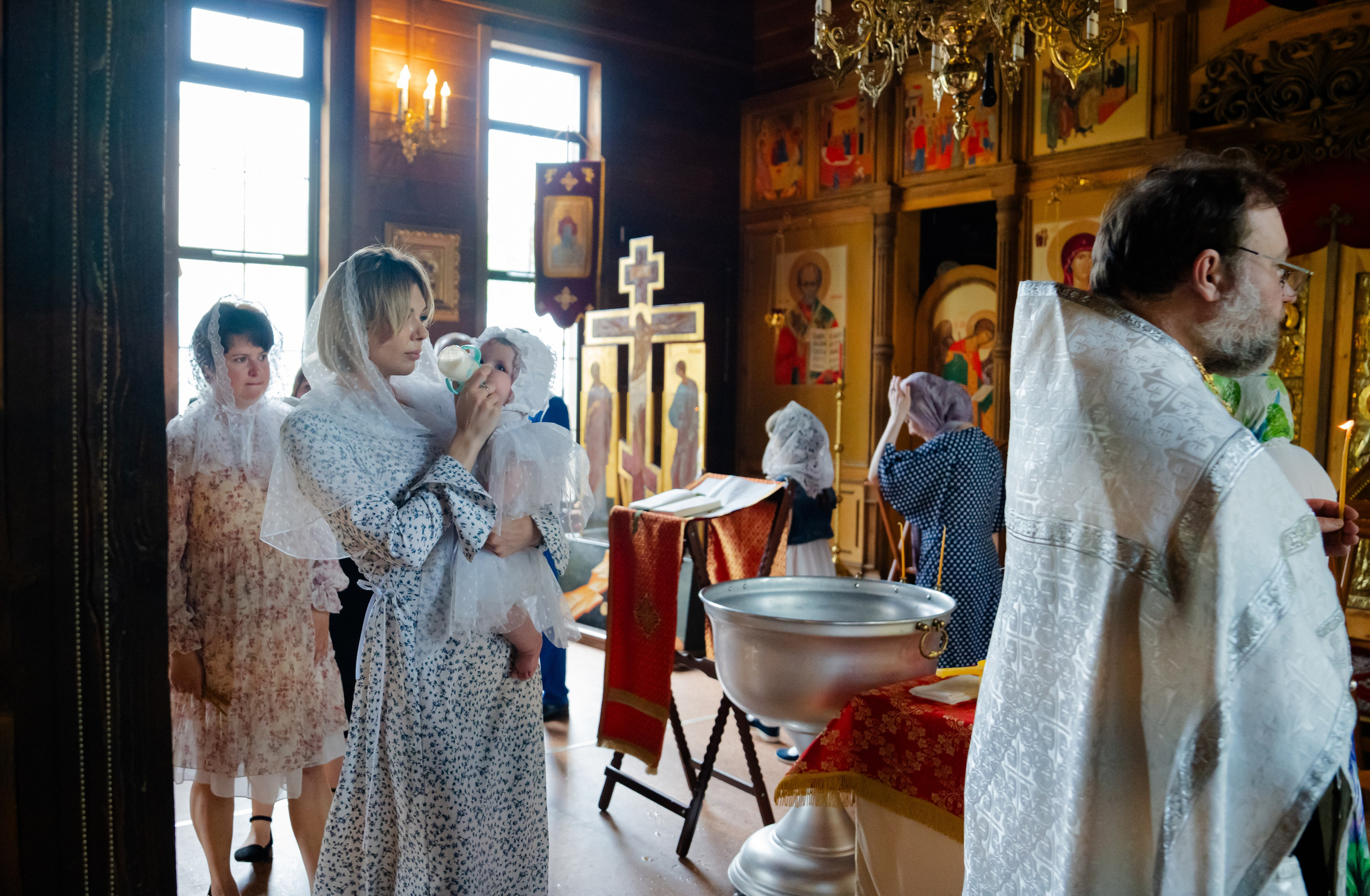Таинство Крещения Евгении. Крамер Юлиана детский и семейный фотограф