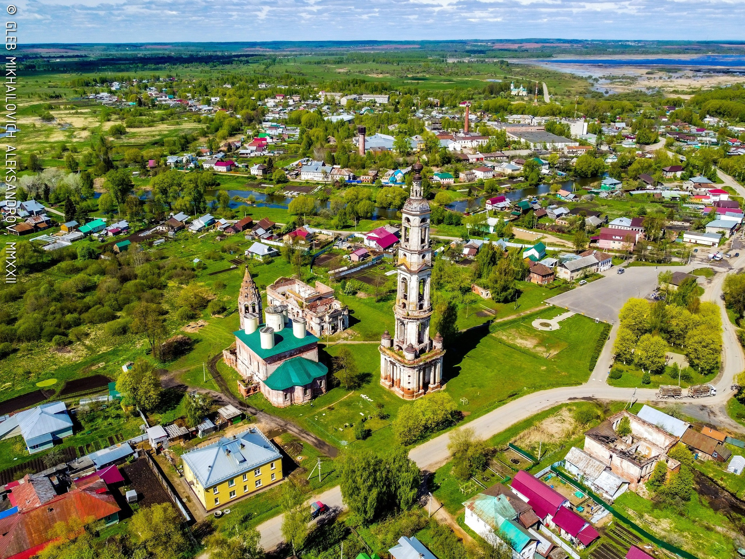 Поречье-Рыбное. Храмовый комплекс. Церковь Никиты мученика с колокольней и церковь Петра и Павла. Зодчество