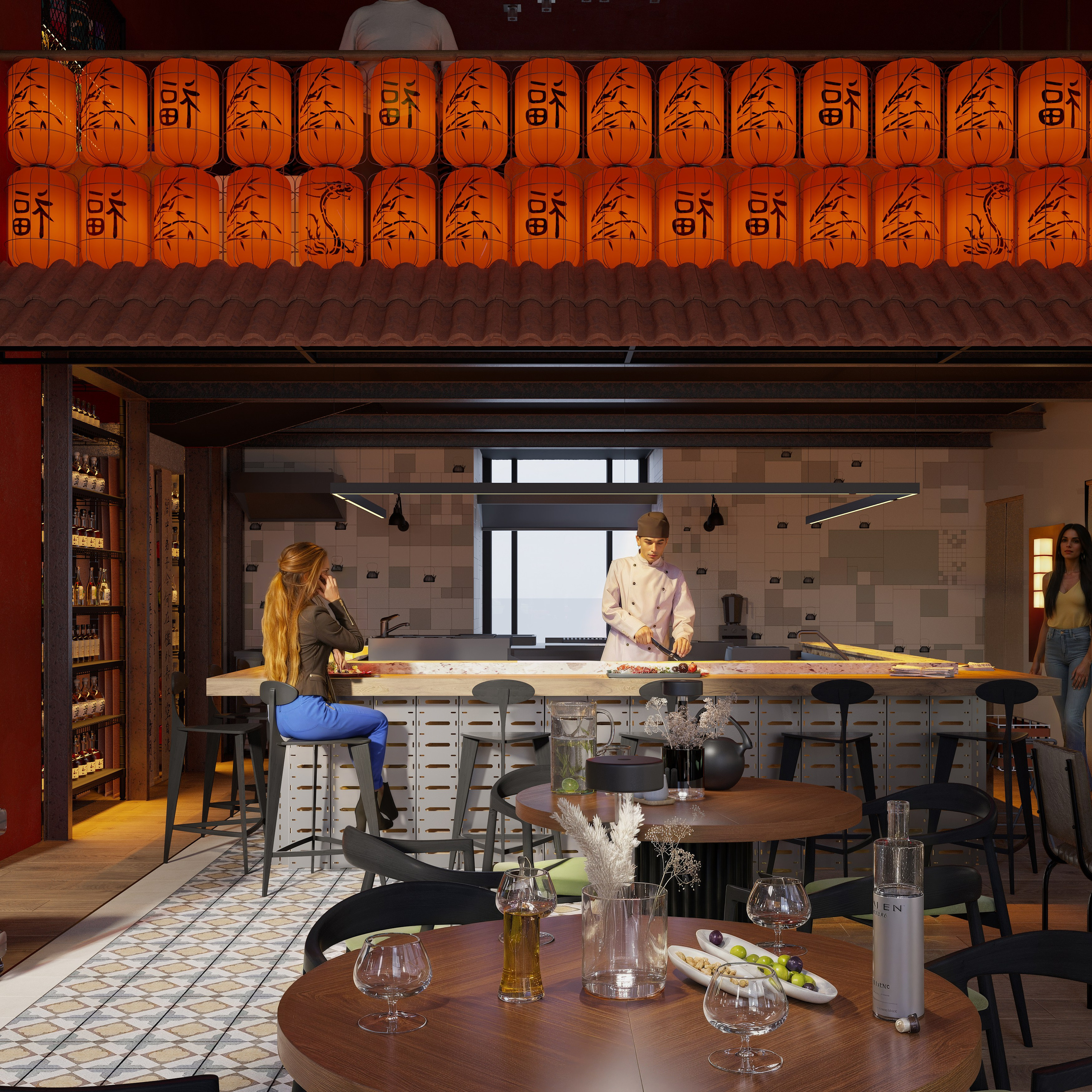 Ресторан «РУСАЛОЧКА». 3Д Визуализация Интерьера и Архитектуры
